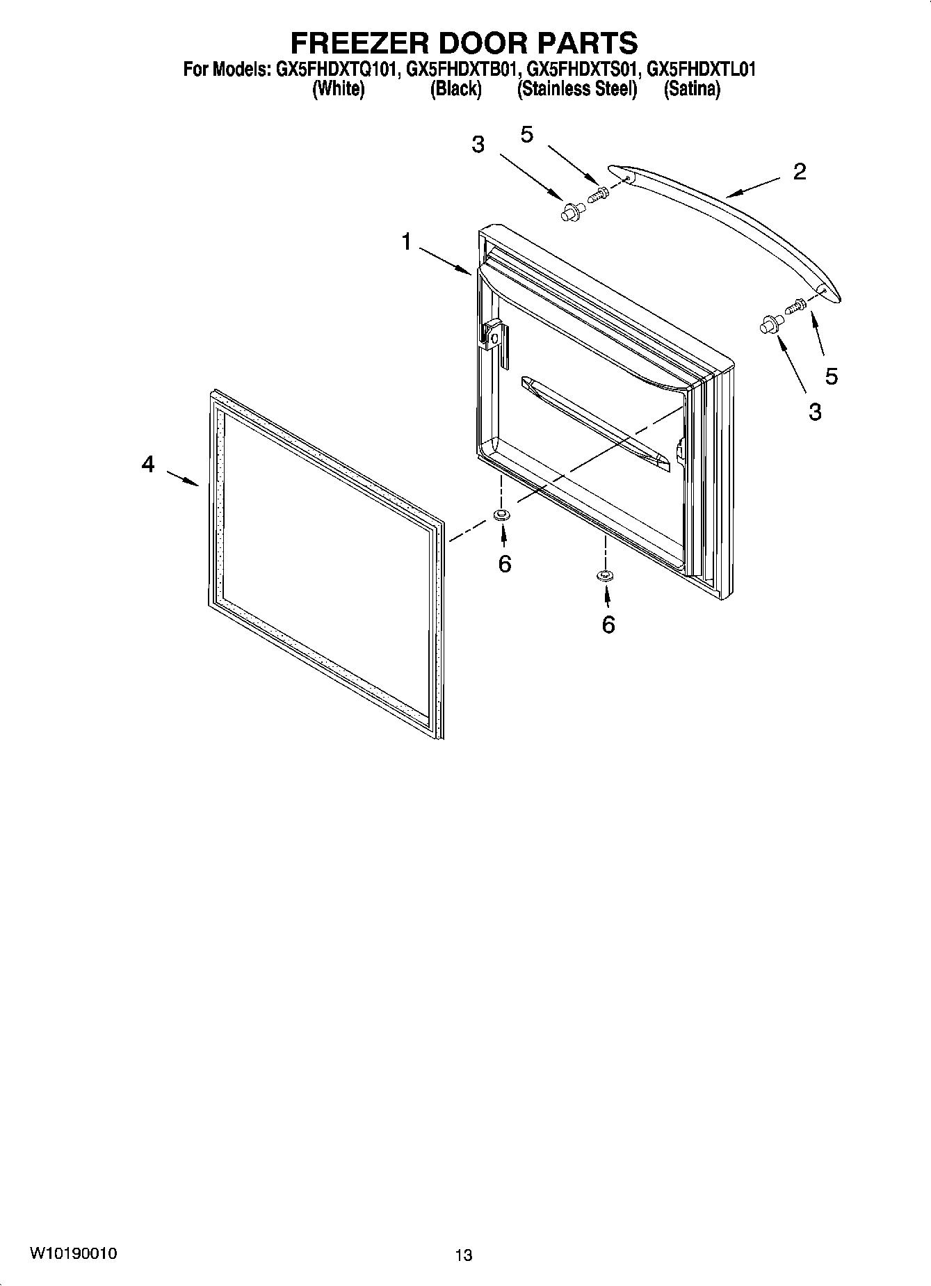 07 - FREEZER DOOR PARTS