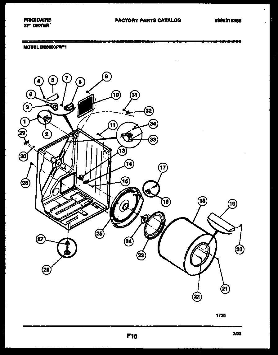 02 - CABINET AND COMPONENT PARTS