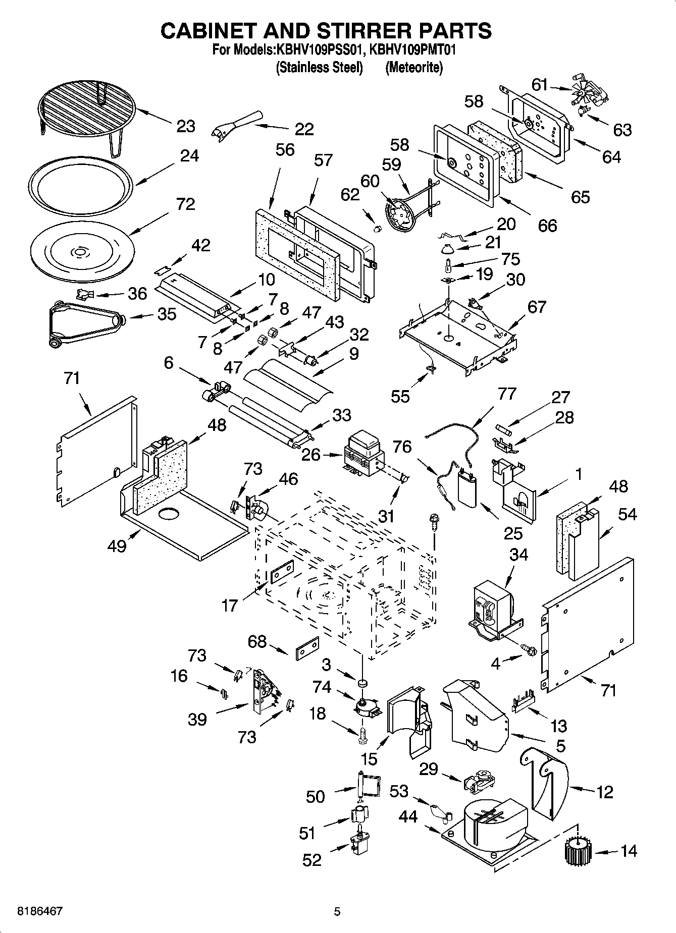 04 - CABINET AND STIRRER PARTS