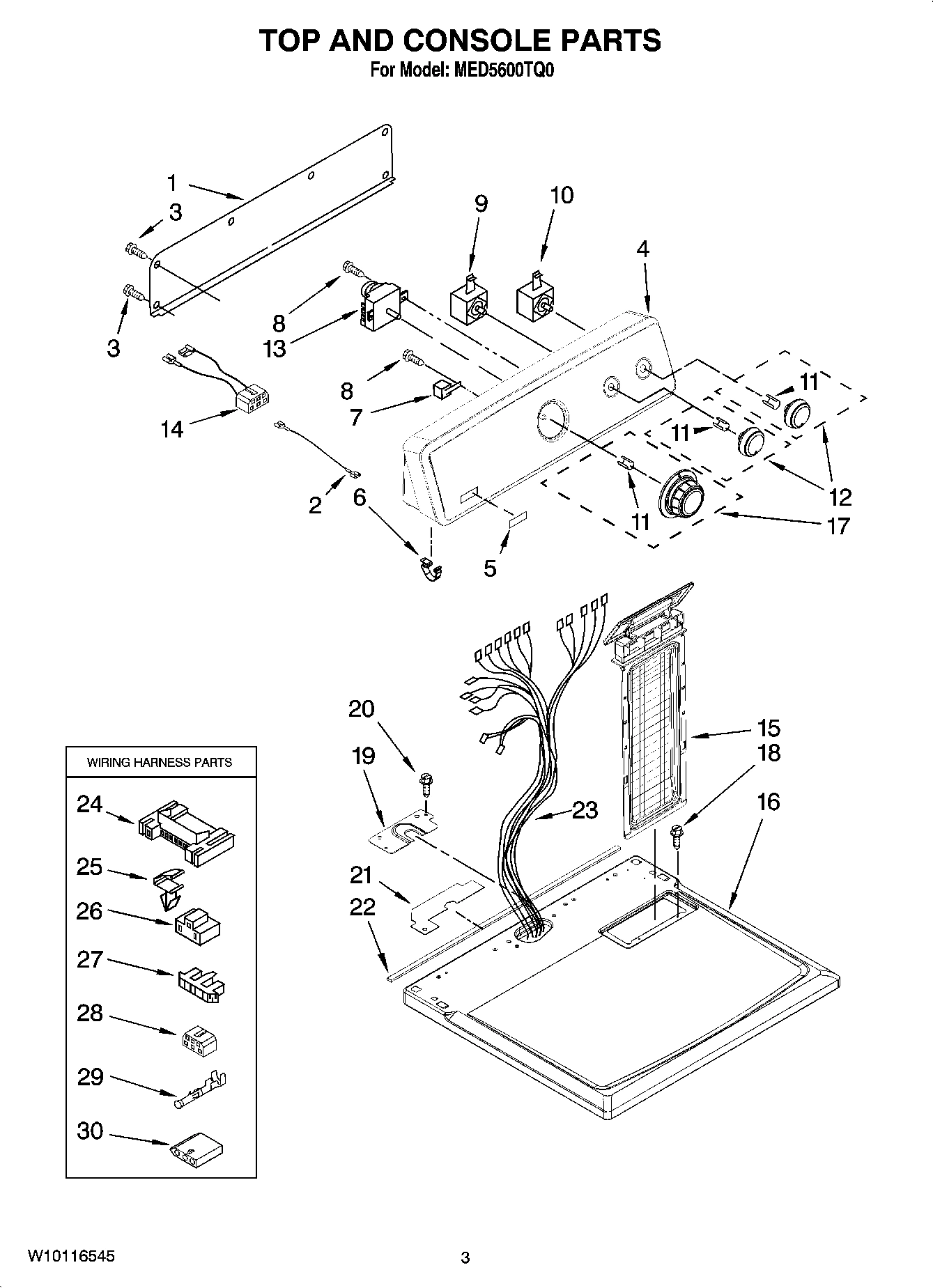 02 - TOP AND CONSOLE PARTS