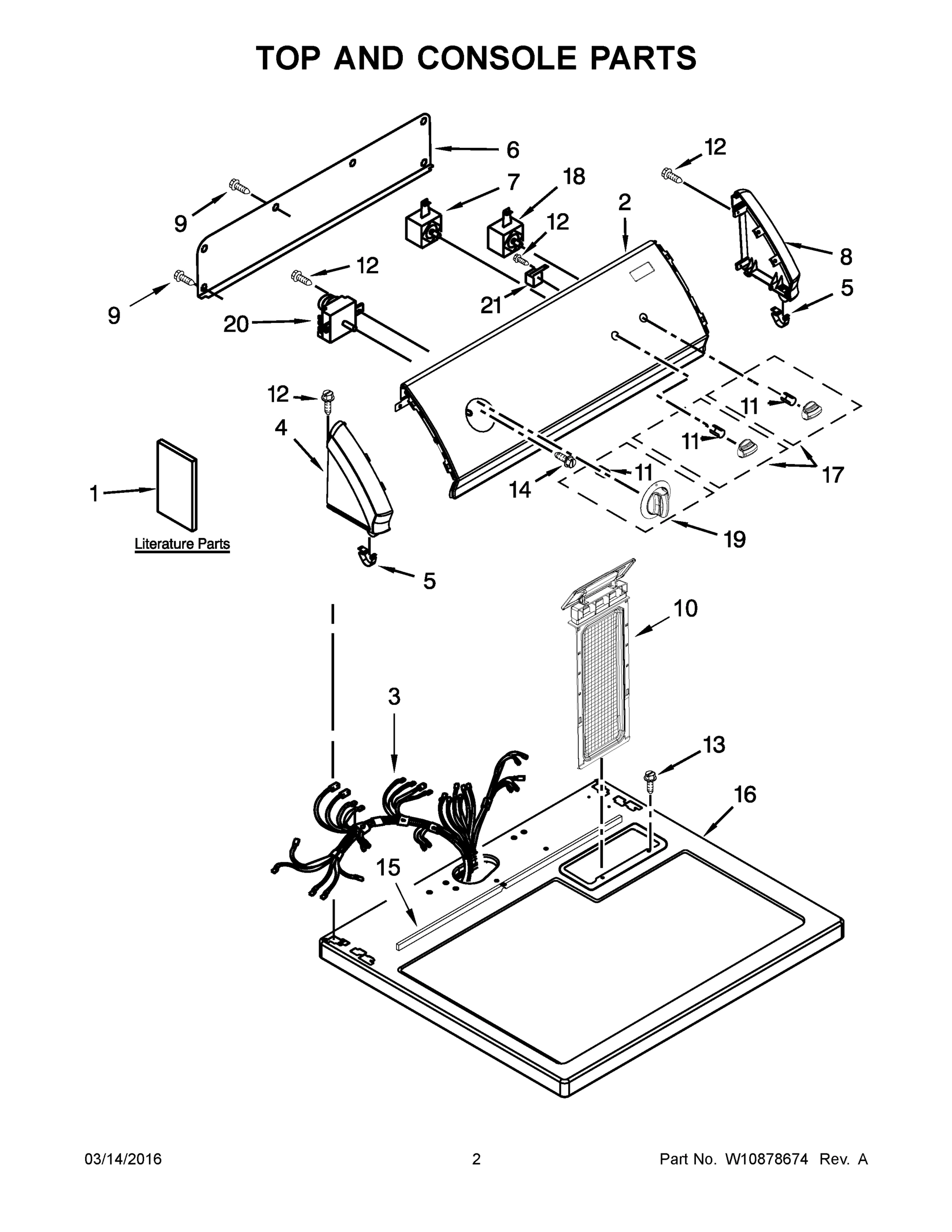 02 - TOP AND CONSOLE PARTS