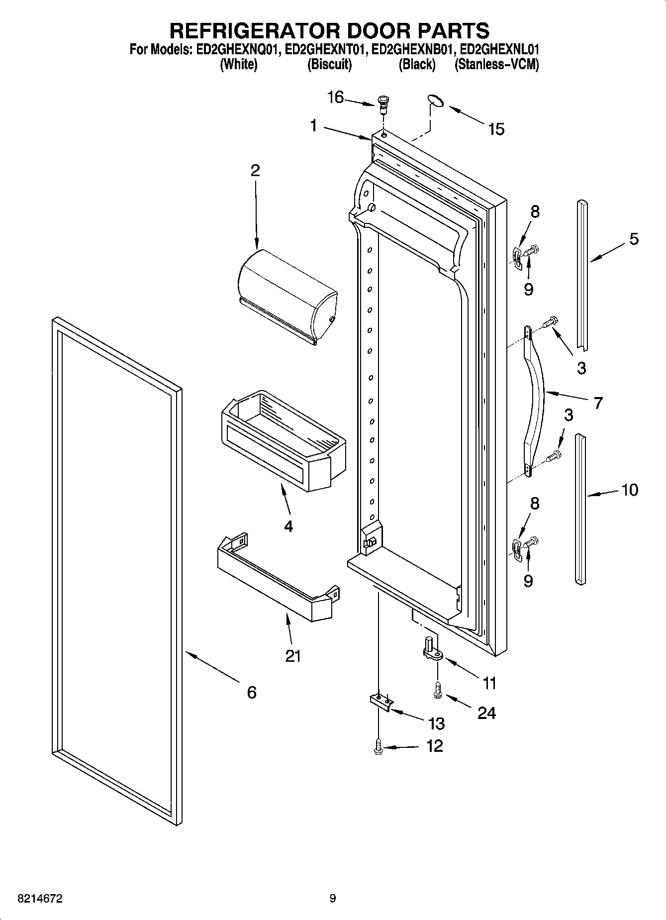 06 - REFRIGERATOR DOOR PARTS