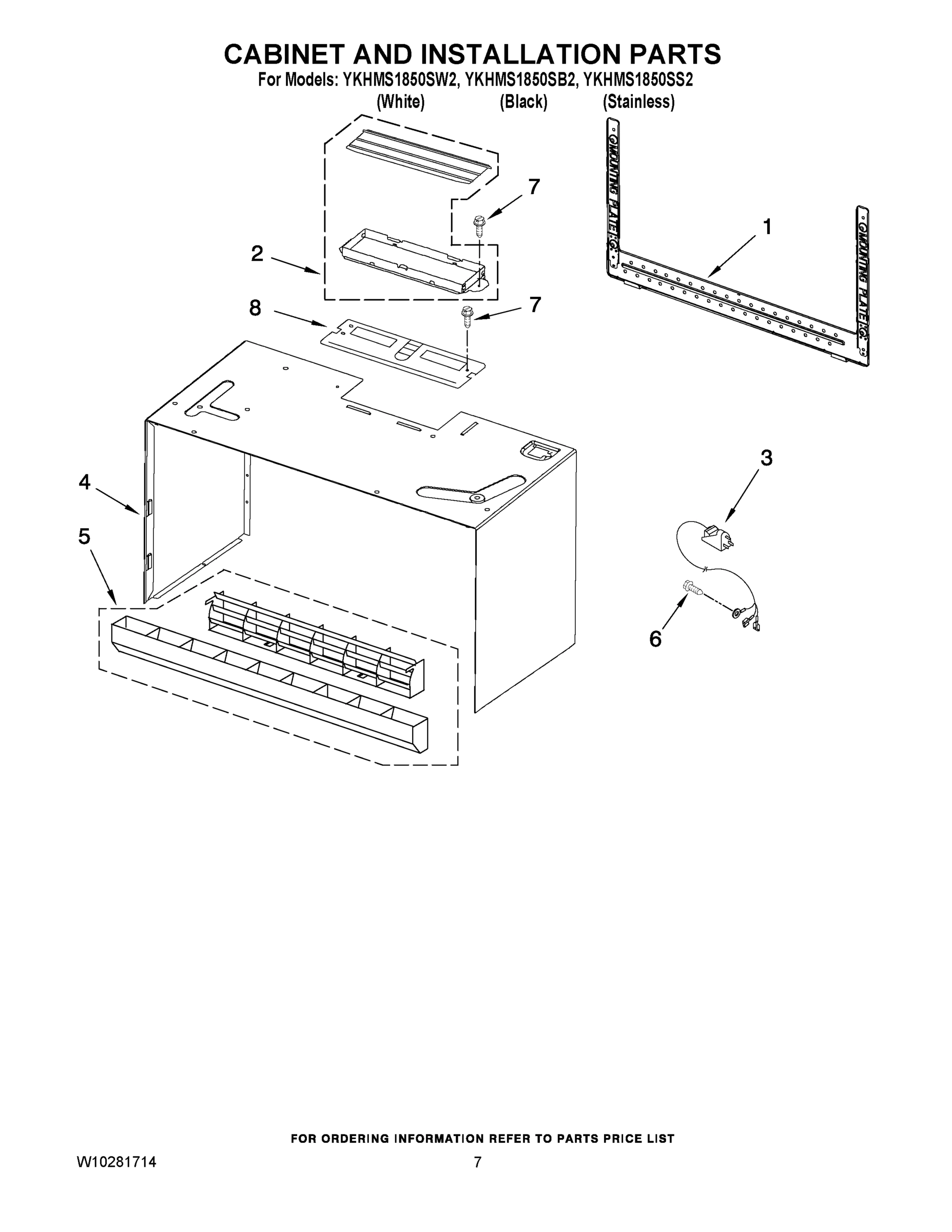 06 - CABINET AND INSTALLATION PARTS