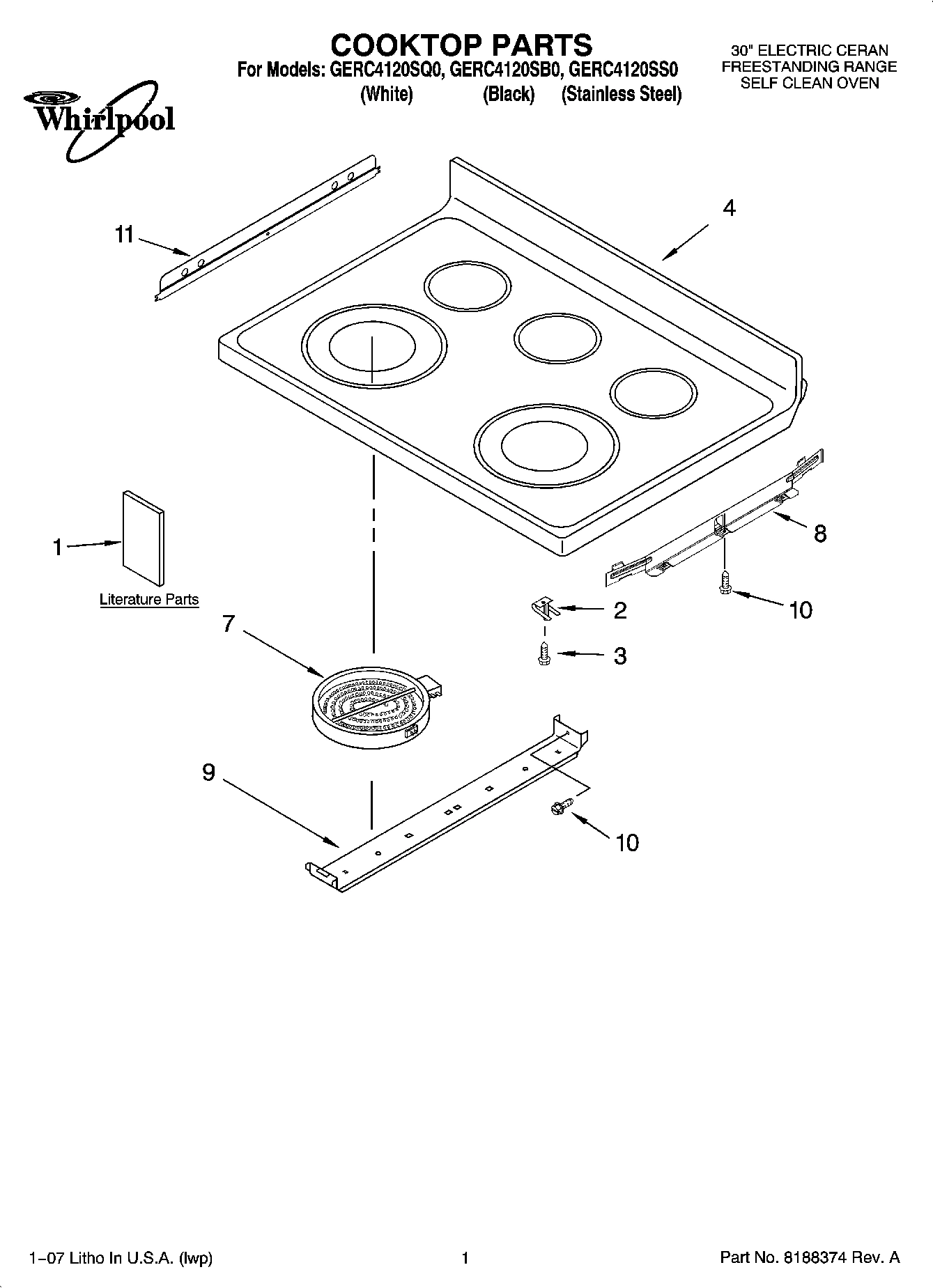 01 - COOKTOP PARTS