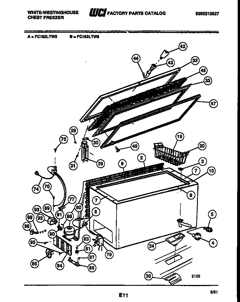 02 - CHEST FREEZER PARTS