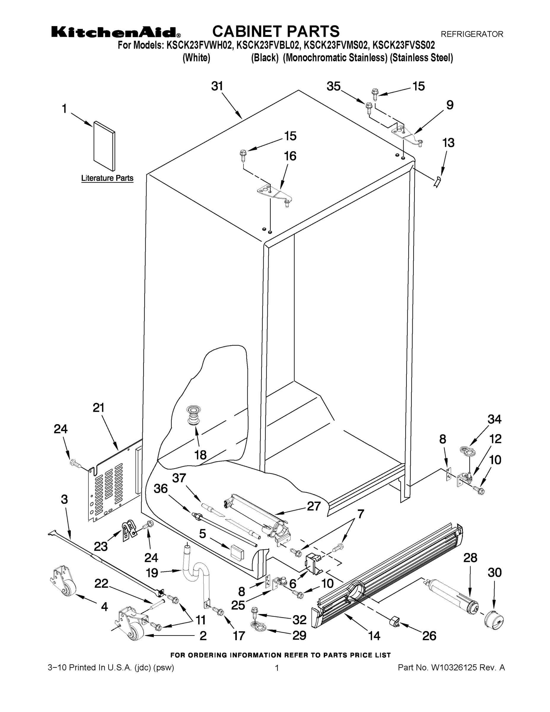 01 - CABINET PARTS