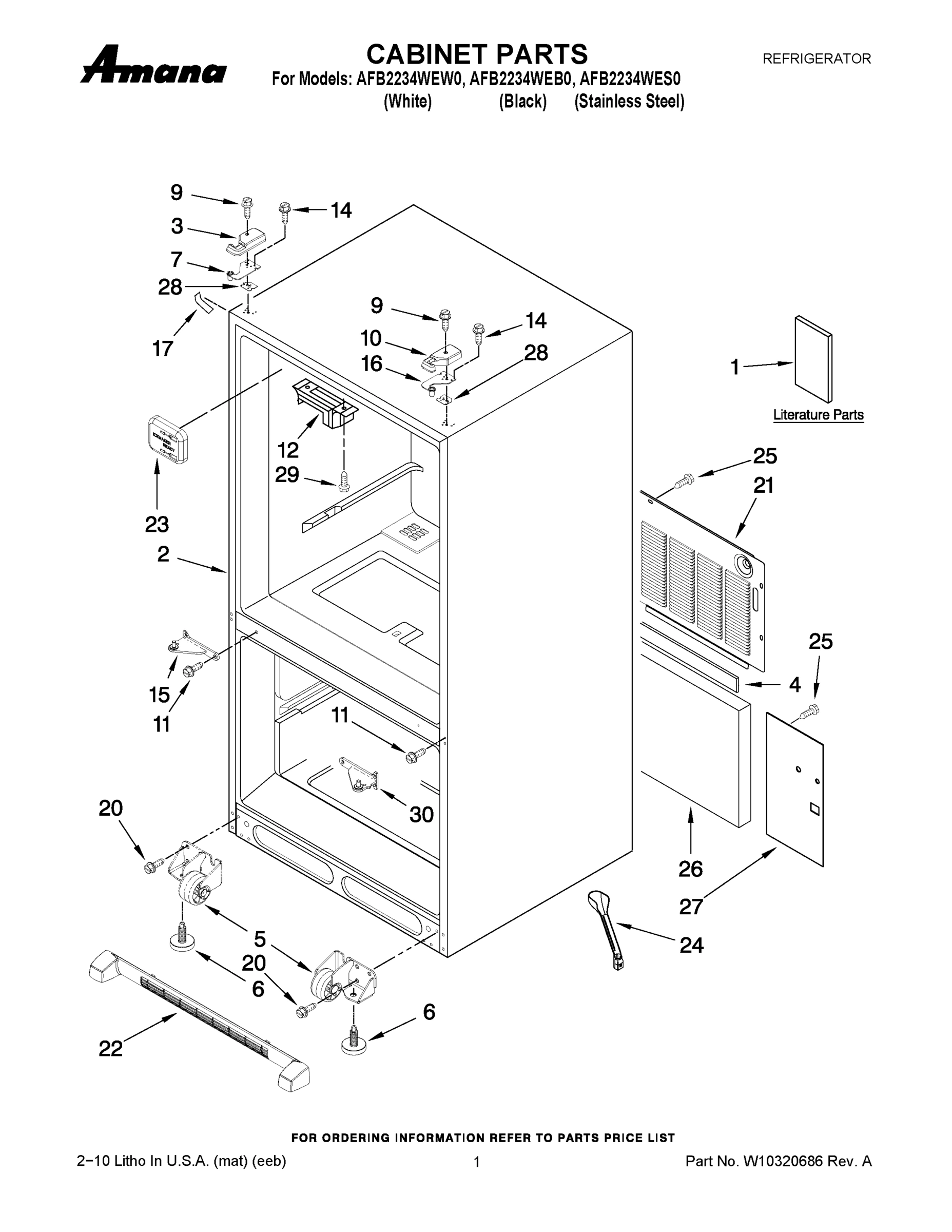 01 - CABINET PARTS
