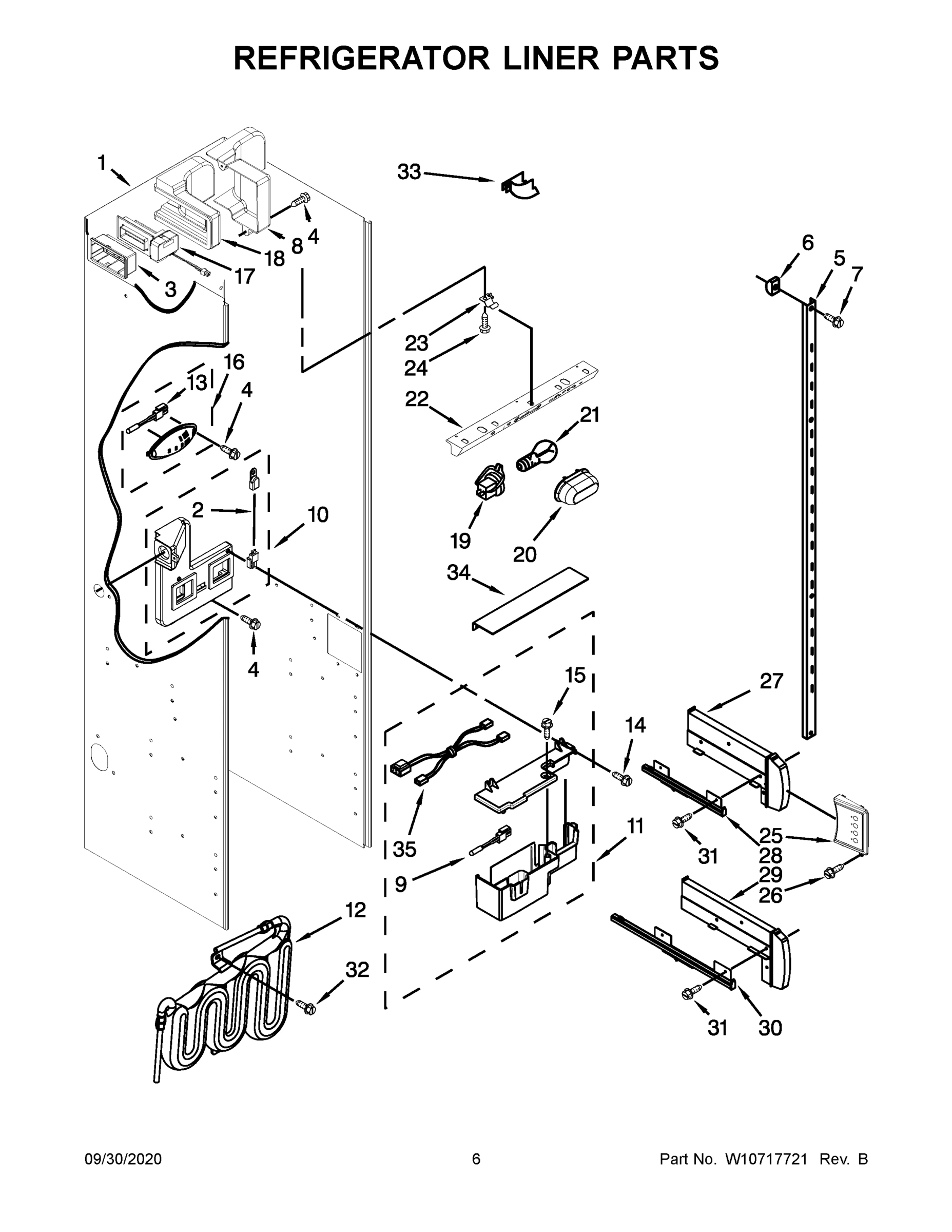 04 - REFRIGERATOR LINER PARTS