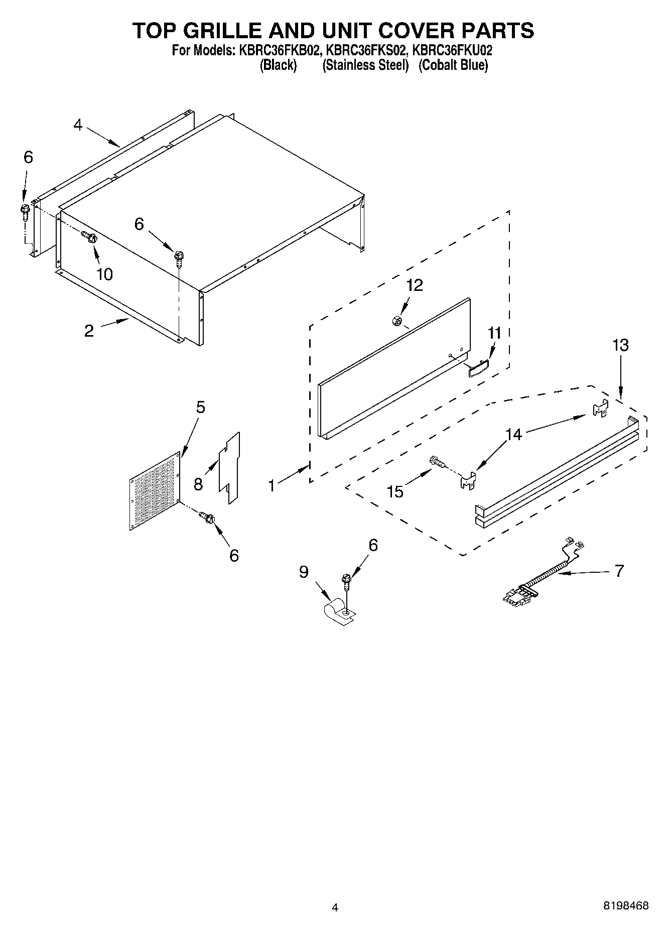 03 - TOP GRILLE AND UNIT COVER PARTS