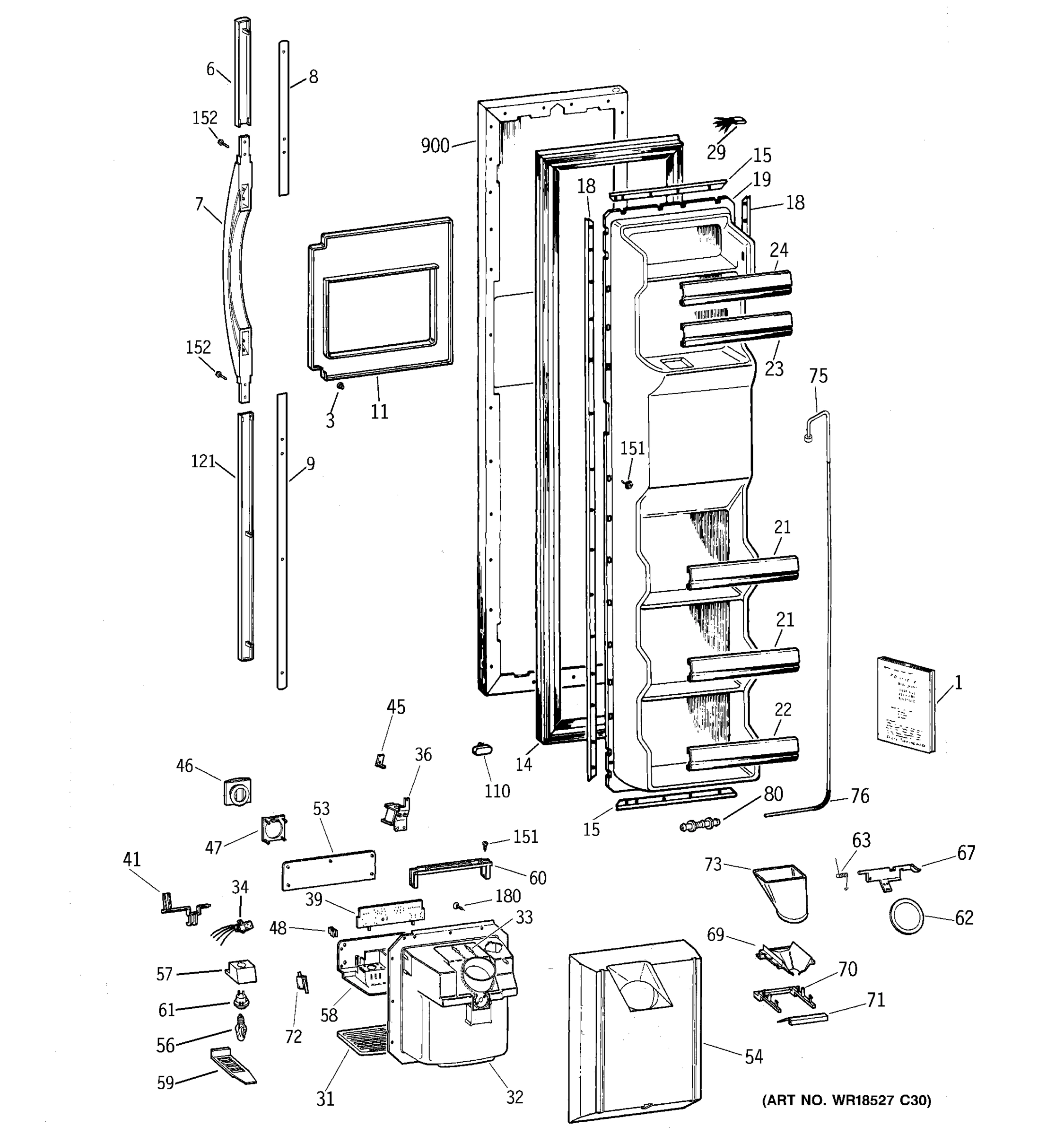 FREEZER DOOR
