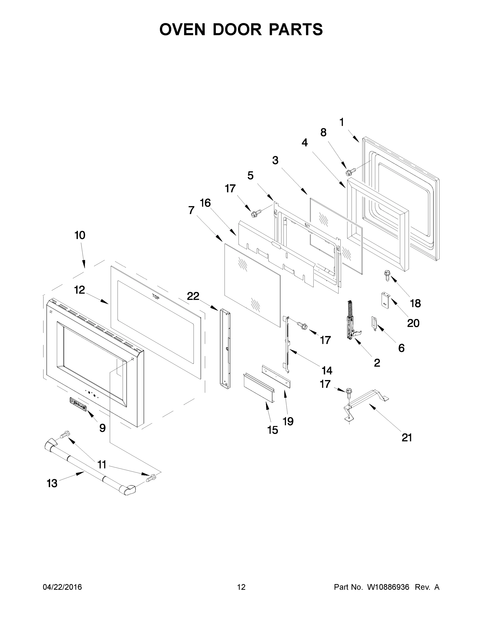 07 - OVEN DOOR PARTS