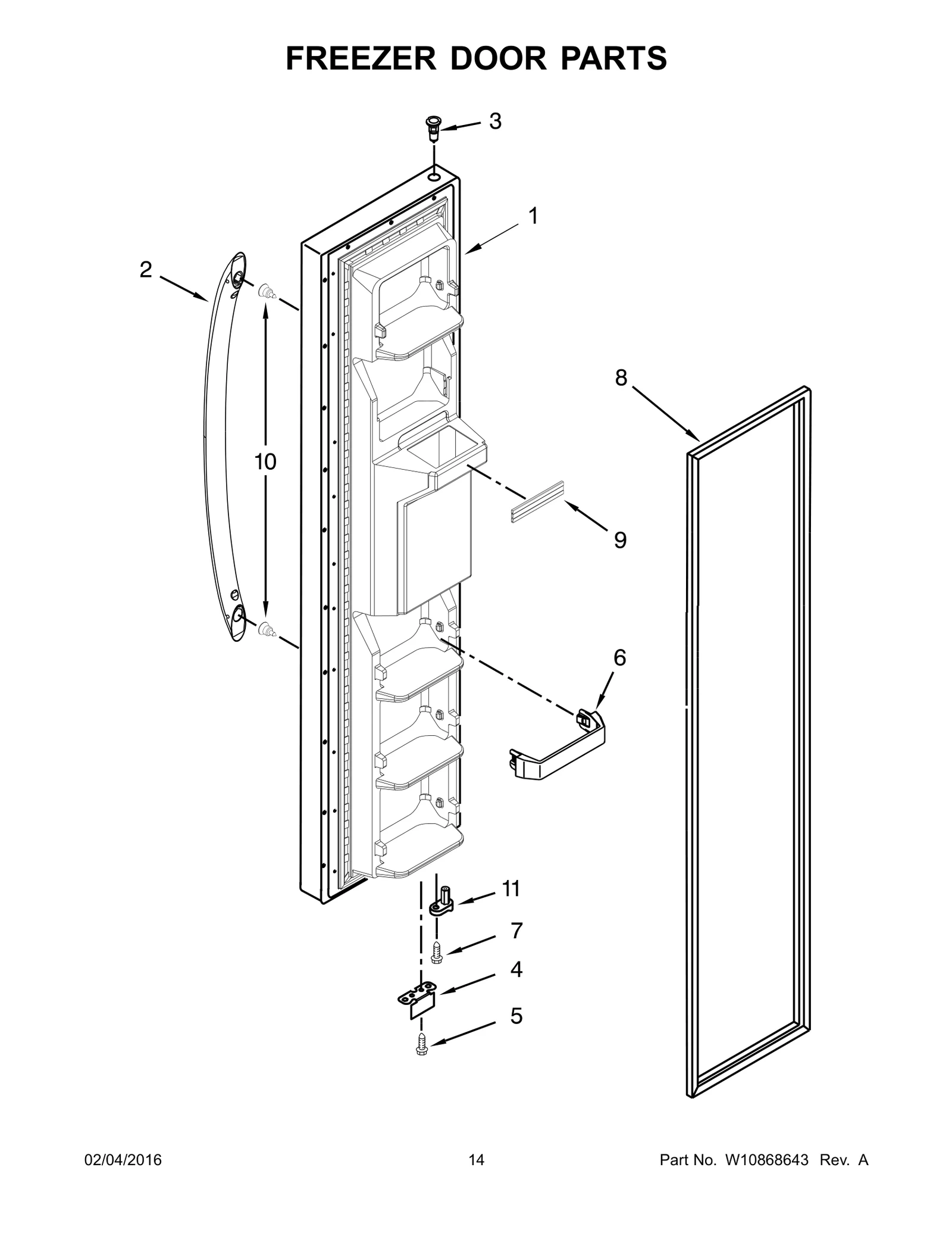FREEZER DOOR PARTS
