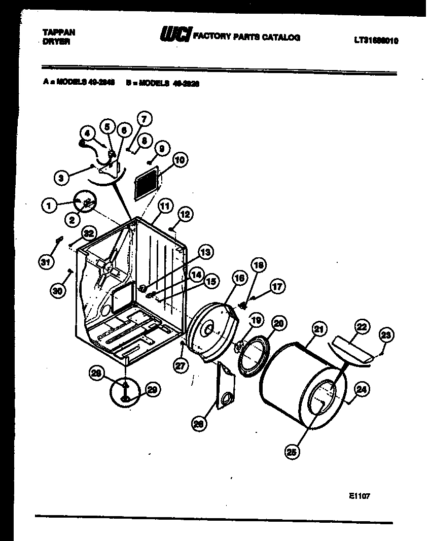 02 - CABINET AND COMPONENT PARTS