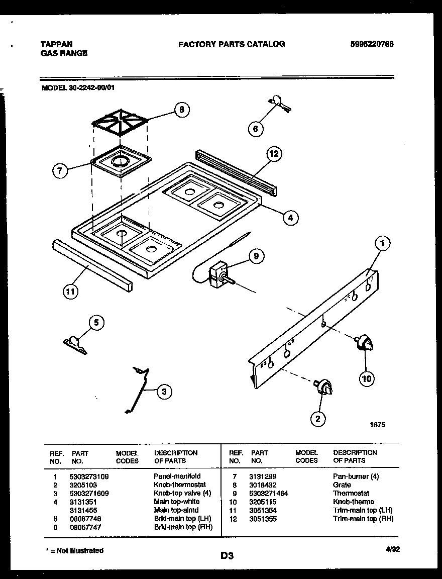 03 - COOKTOP PARTS