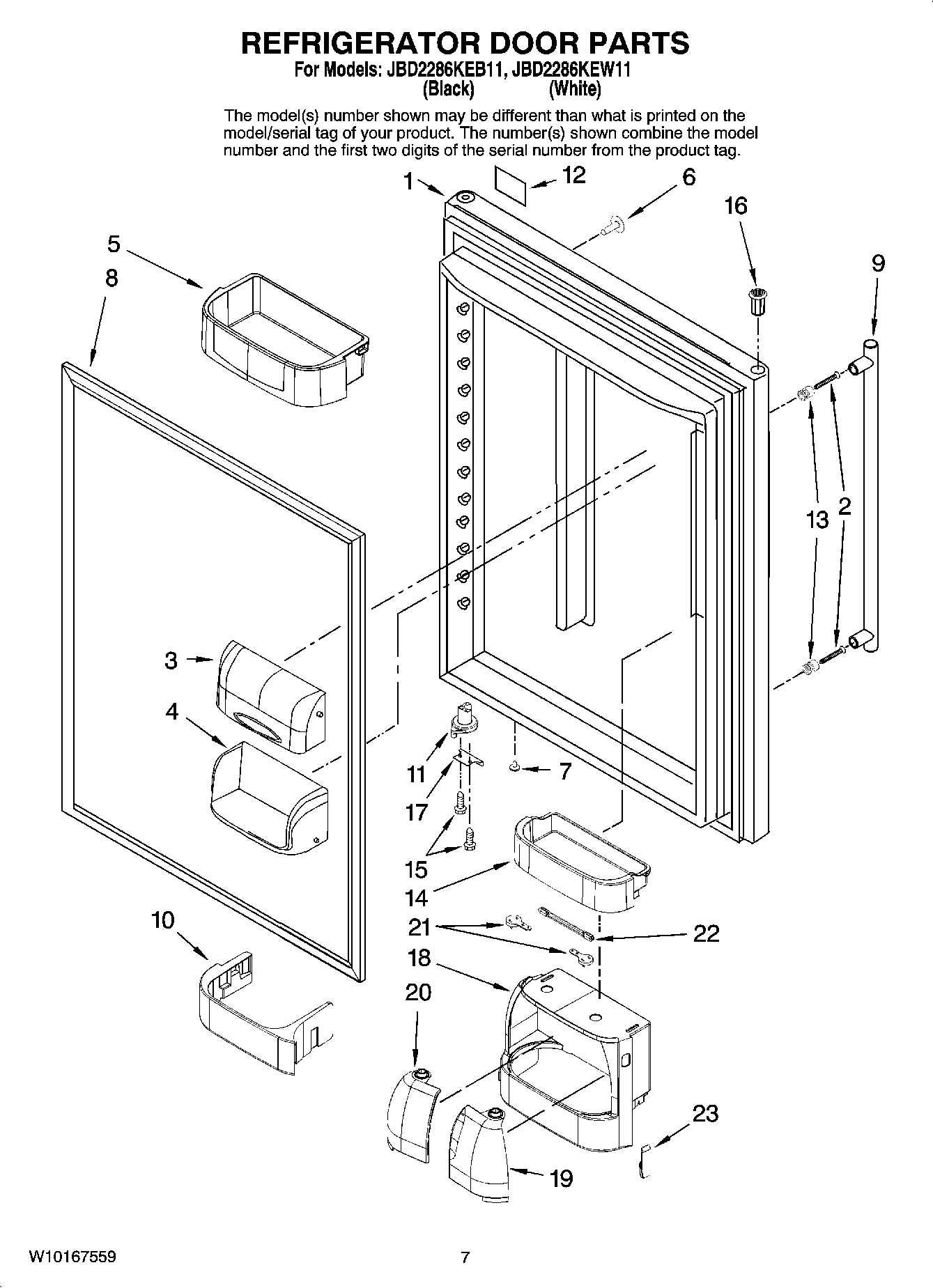 04 - REFRIGERATOR DOOR PARTS