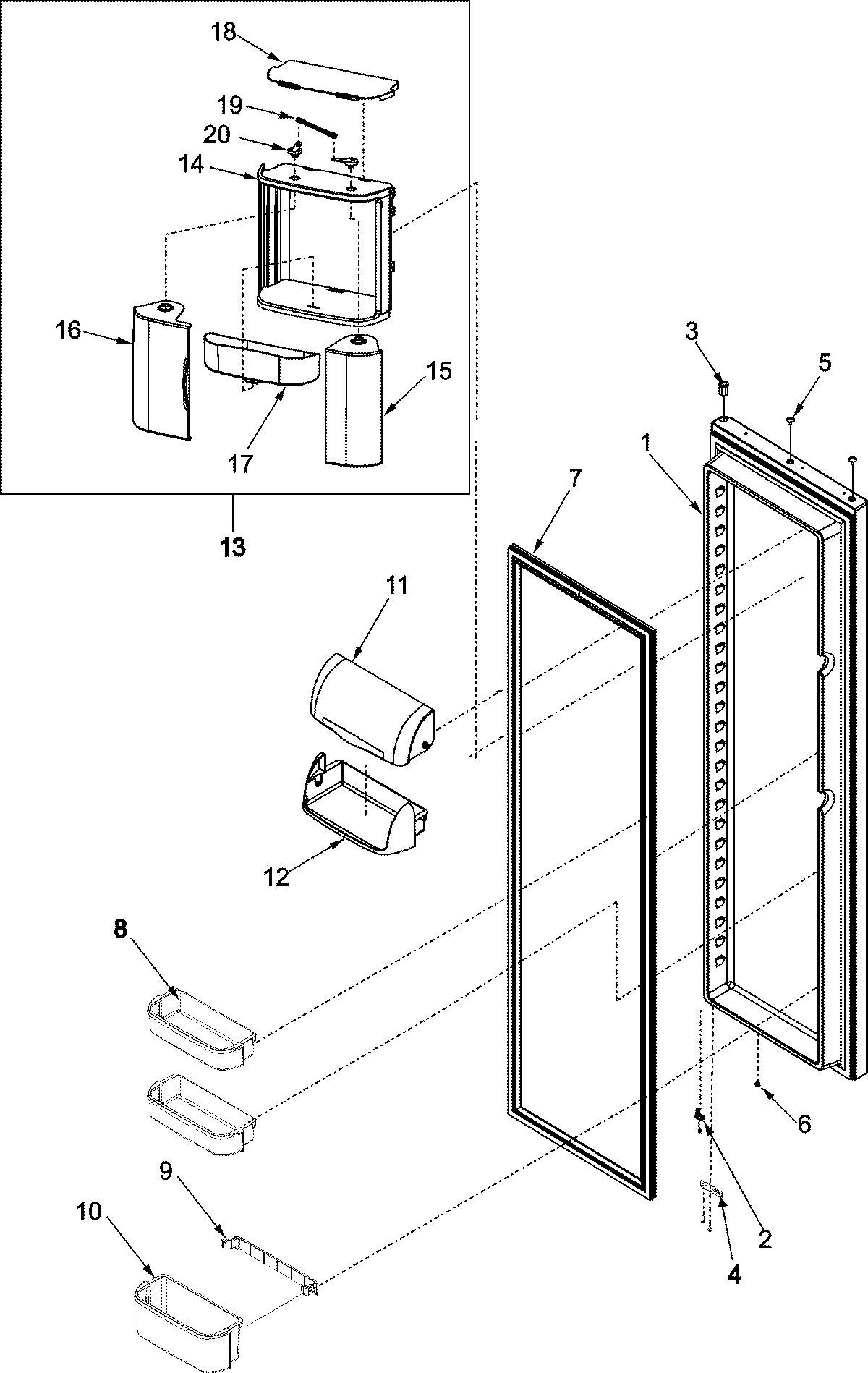 14 - REFRIGERATOR DOOR