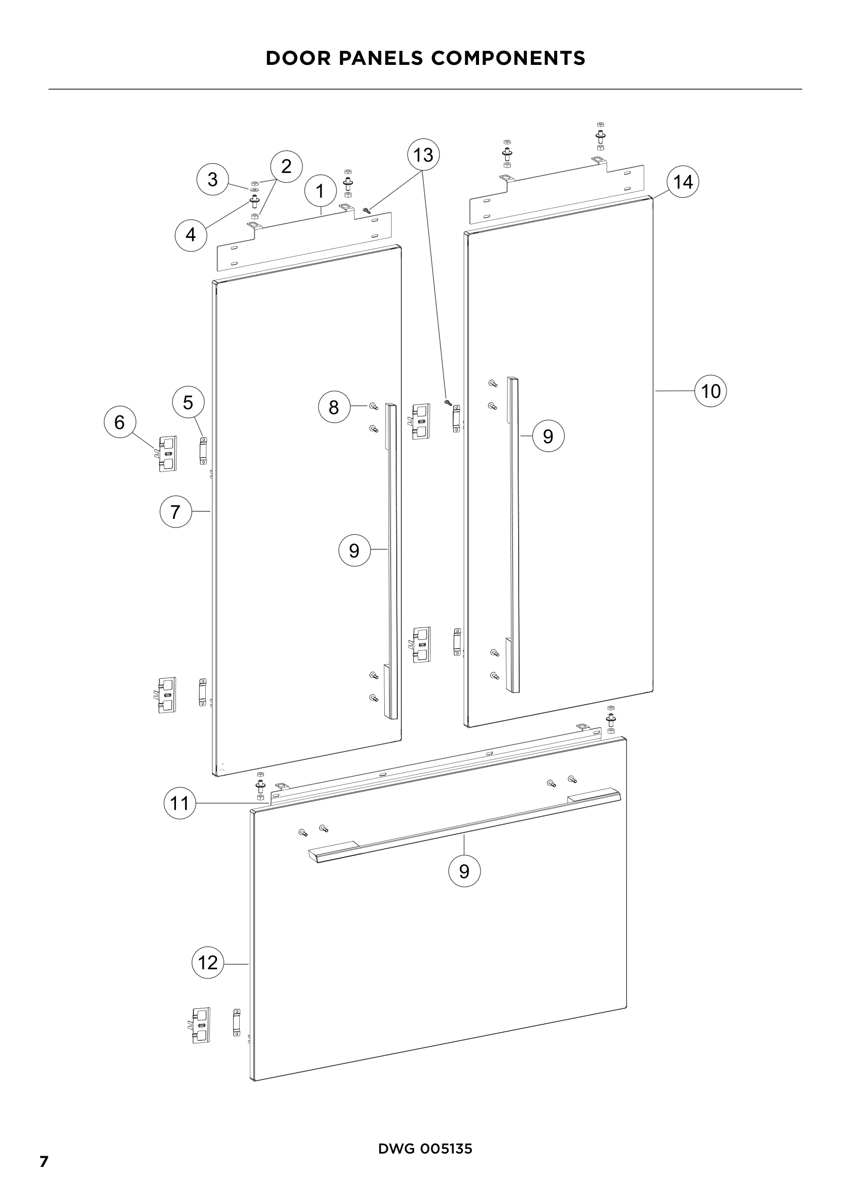 DOOR PANELS COMPONENTS