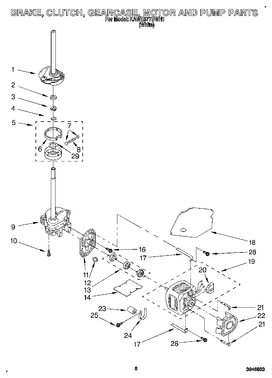 04 - BRAKE, CLUTCH, GEARCASE, MOTOR AND PUMP