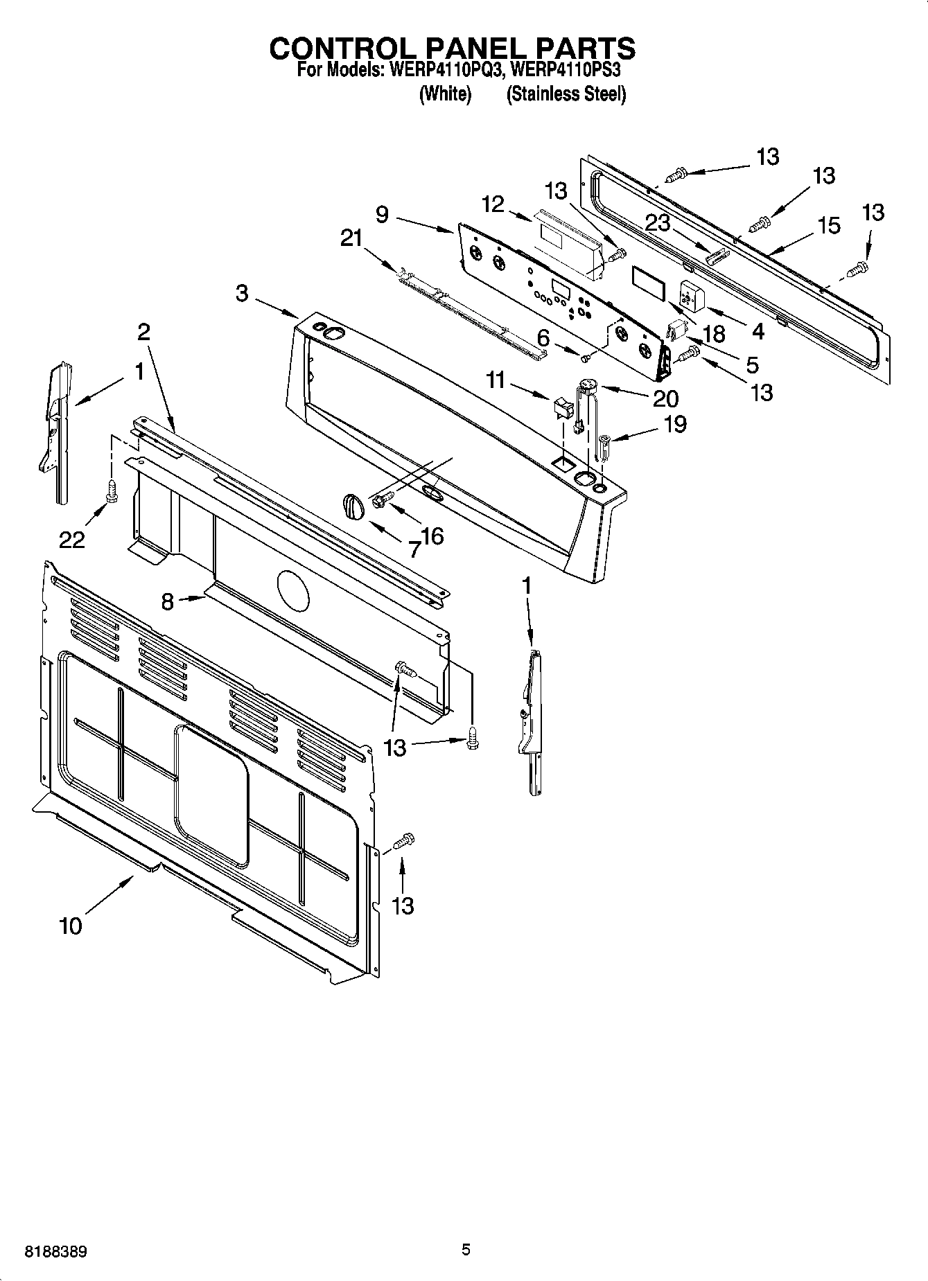 04 - CONTROL PANEL PARTS