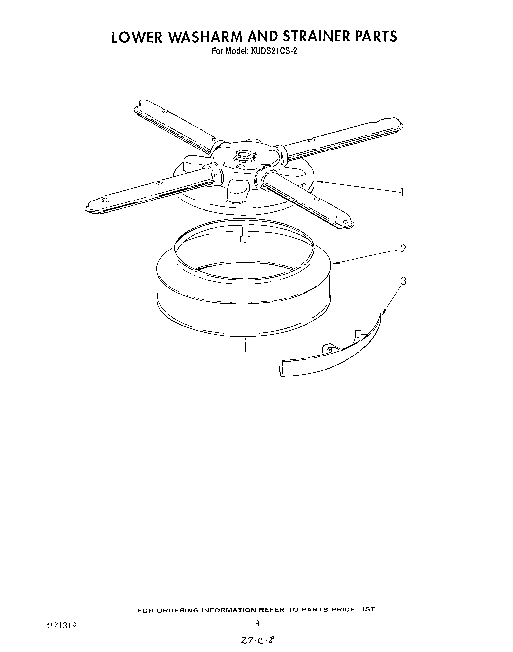 06 - LOWER WASH ARM AND STRAINER