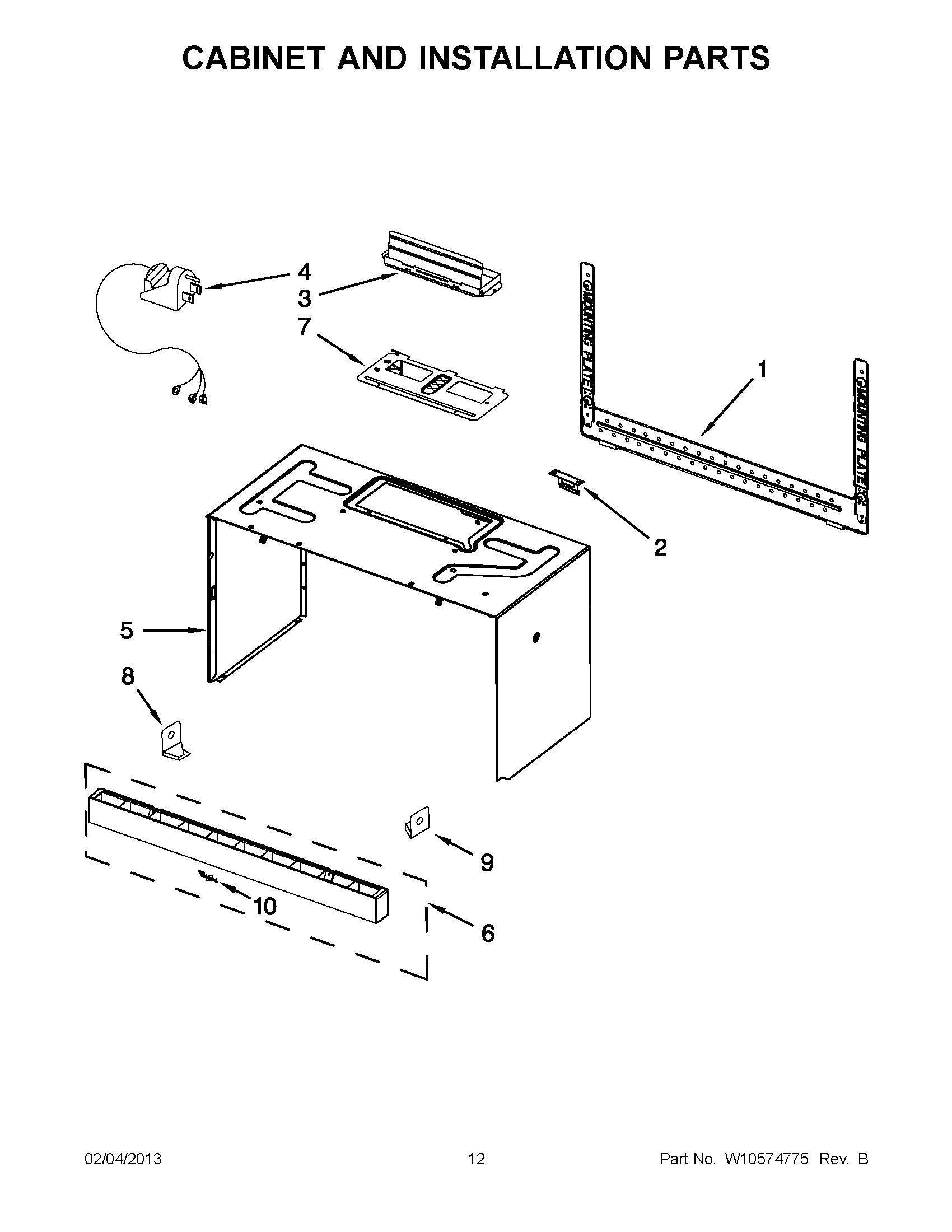 06 - CABINET AND INSTALLATION PARTS