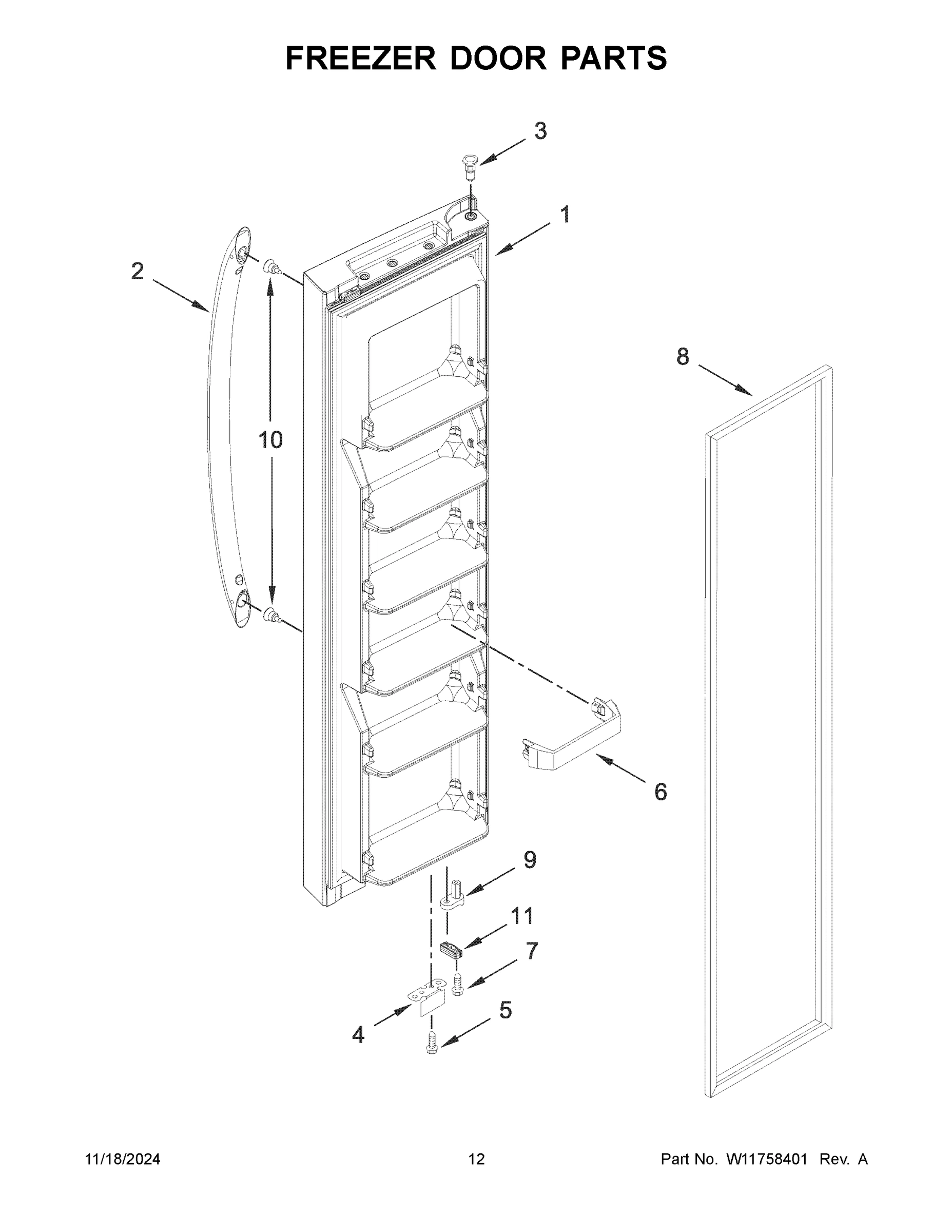 07 - FREEZER DOOR PARTS
