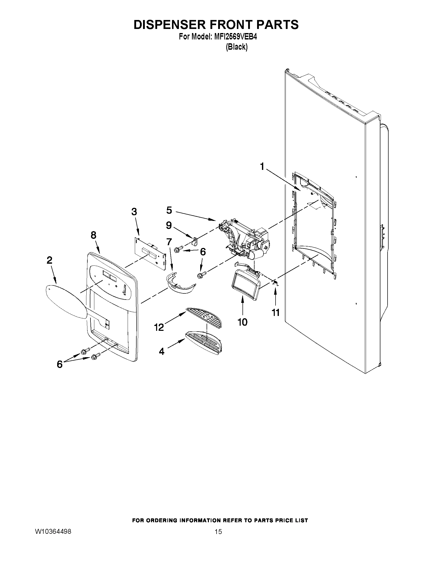 08 - DISPENSER FRONT PARTS