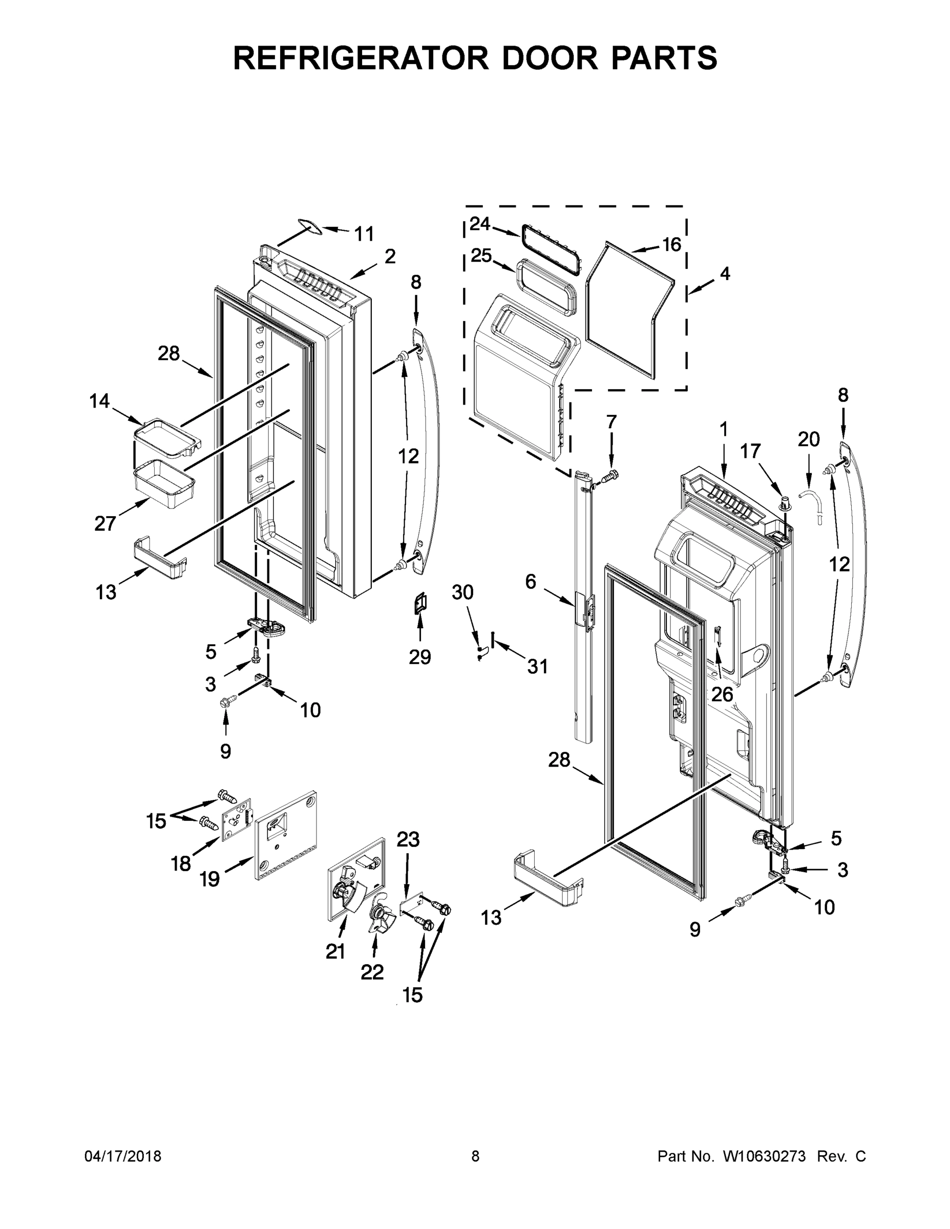 05 - REFRIGERATOR DOOR PARTS