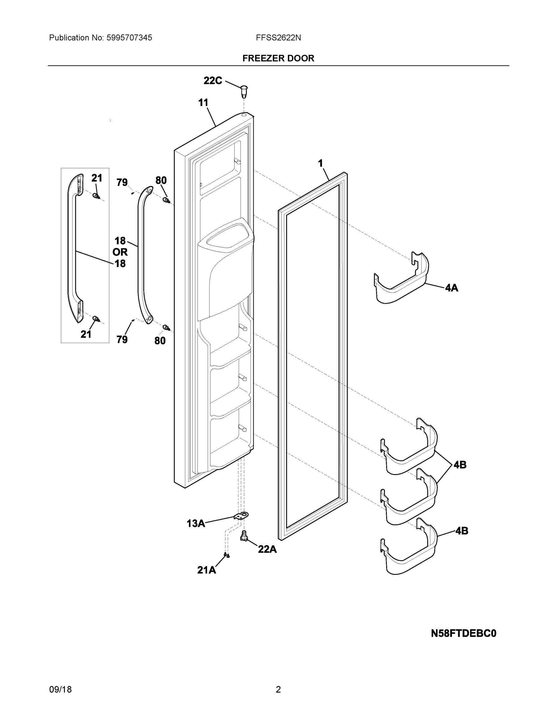 02 - FREEZER DOOR