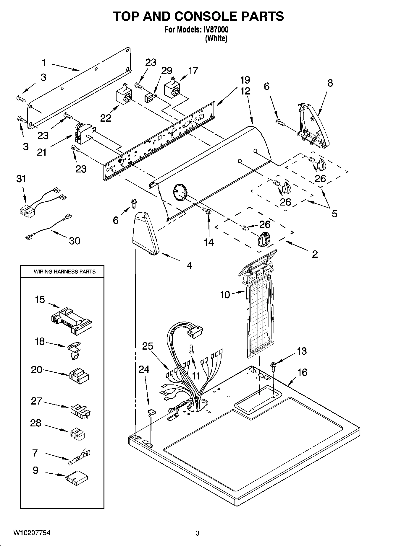 02 - TOP AND CONSOLE PARTS