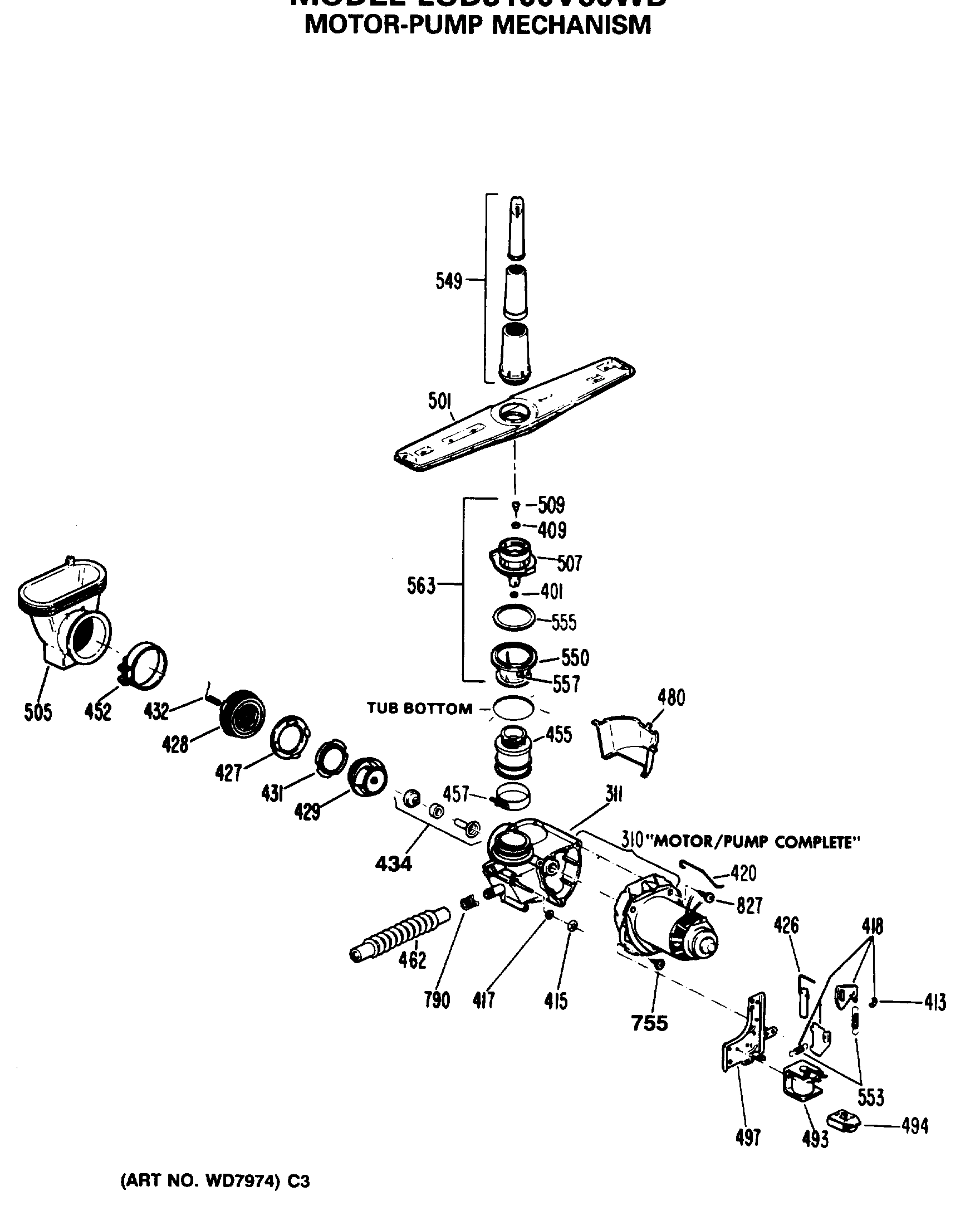 MOTOR-PUMP MECHANISM