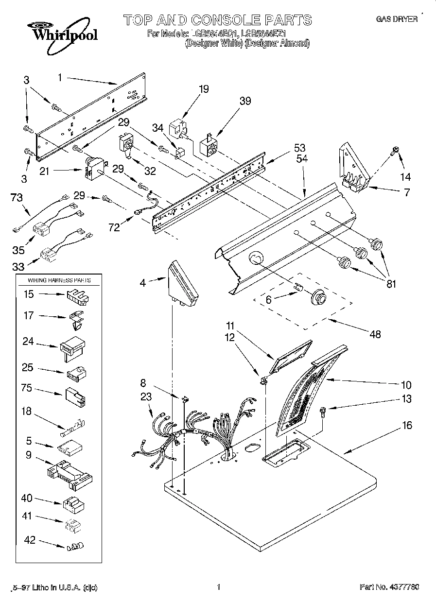 01 - TOP AND CONSOLE, LIT/OPTIONAL