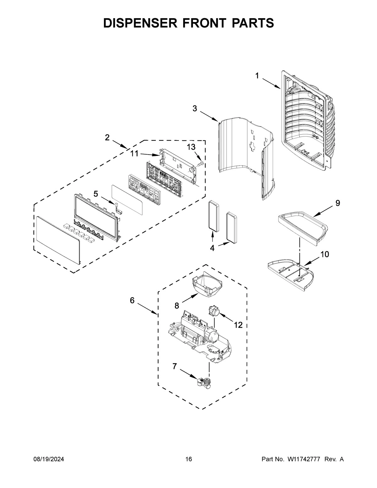 09 - DISPENSER FRONT PARTS