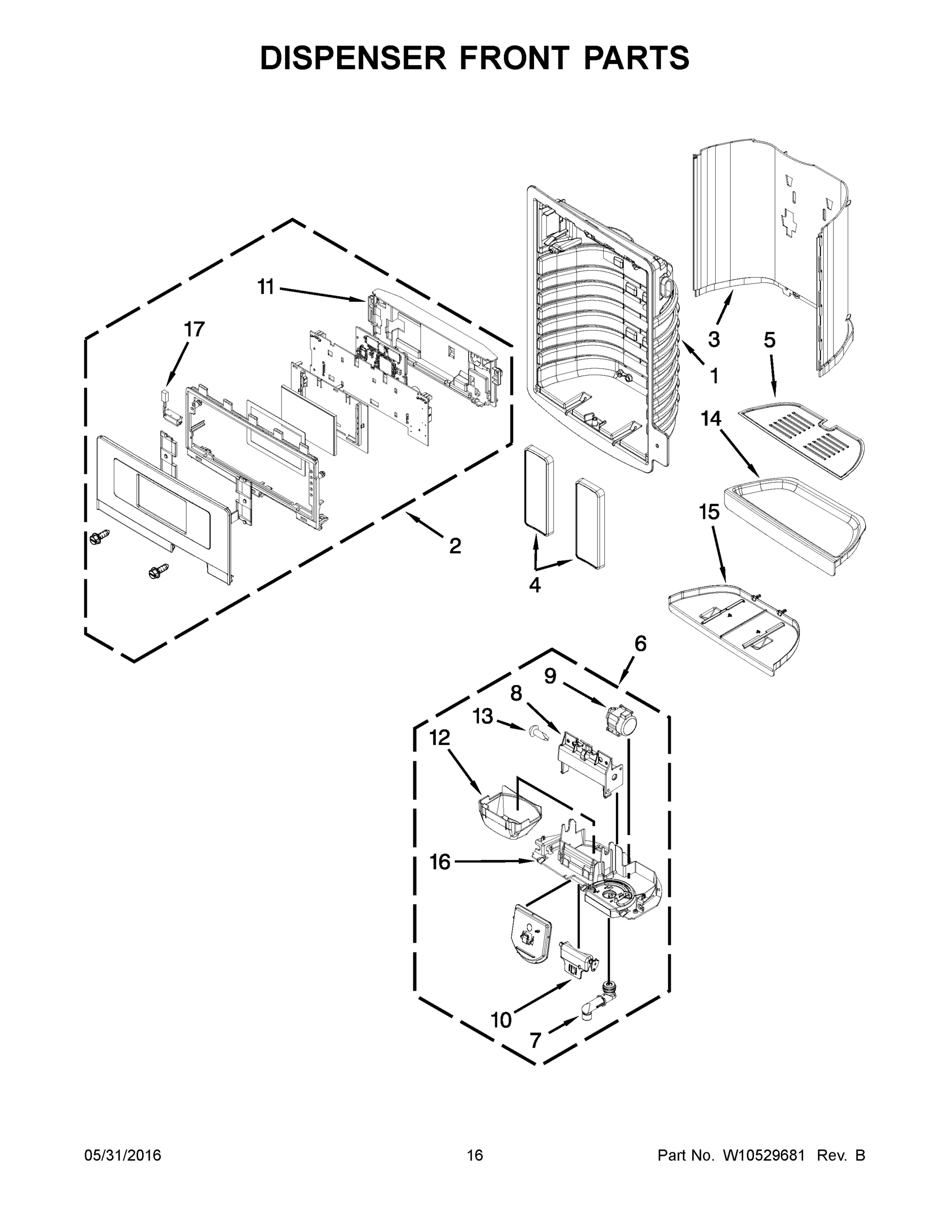 09 - DISPENSER FRONT PARTS