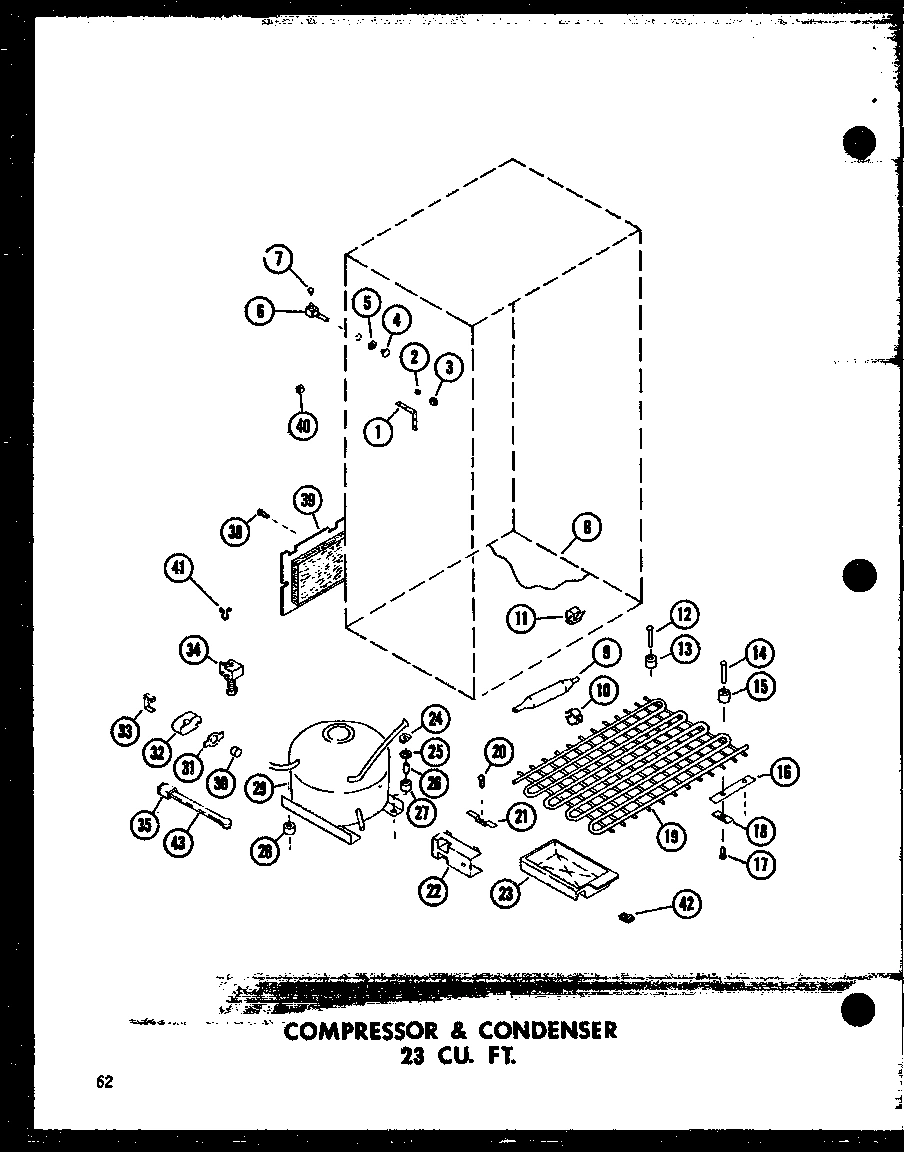 02 - COMPRESSOR & CONDENSER 23 CU. FT.
