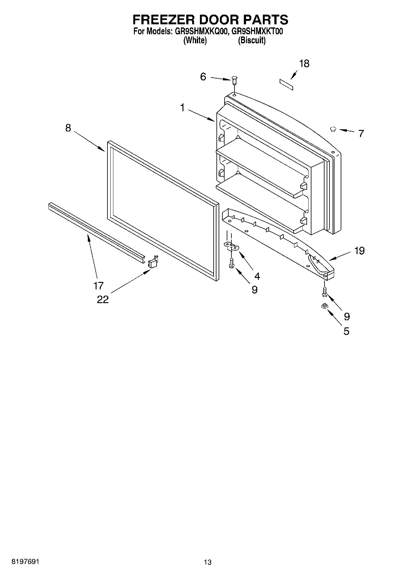 07 - FREEZER DOOR, OPTIONAL