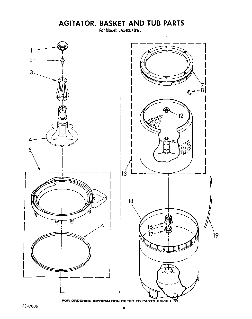 04 - AGITATOR, BASKET AND TUB