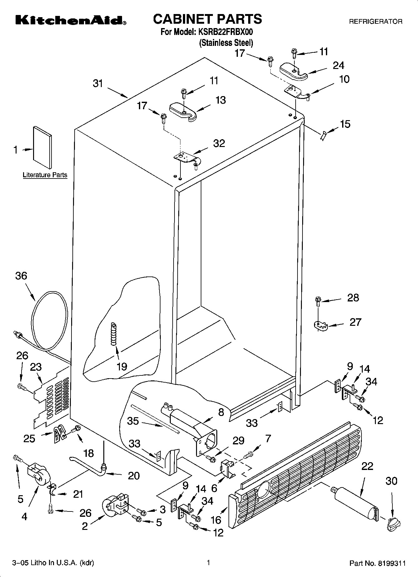 01 - CABINET PARTS