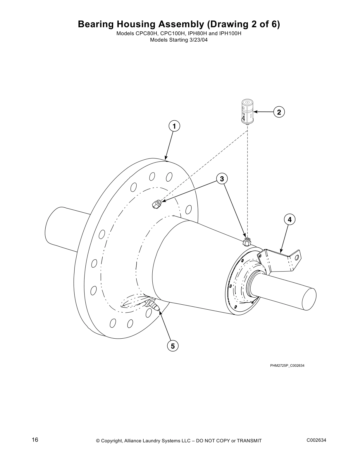 Bearing Housing Assembly (Drawing 2 of 6)