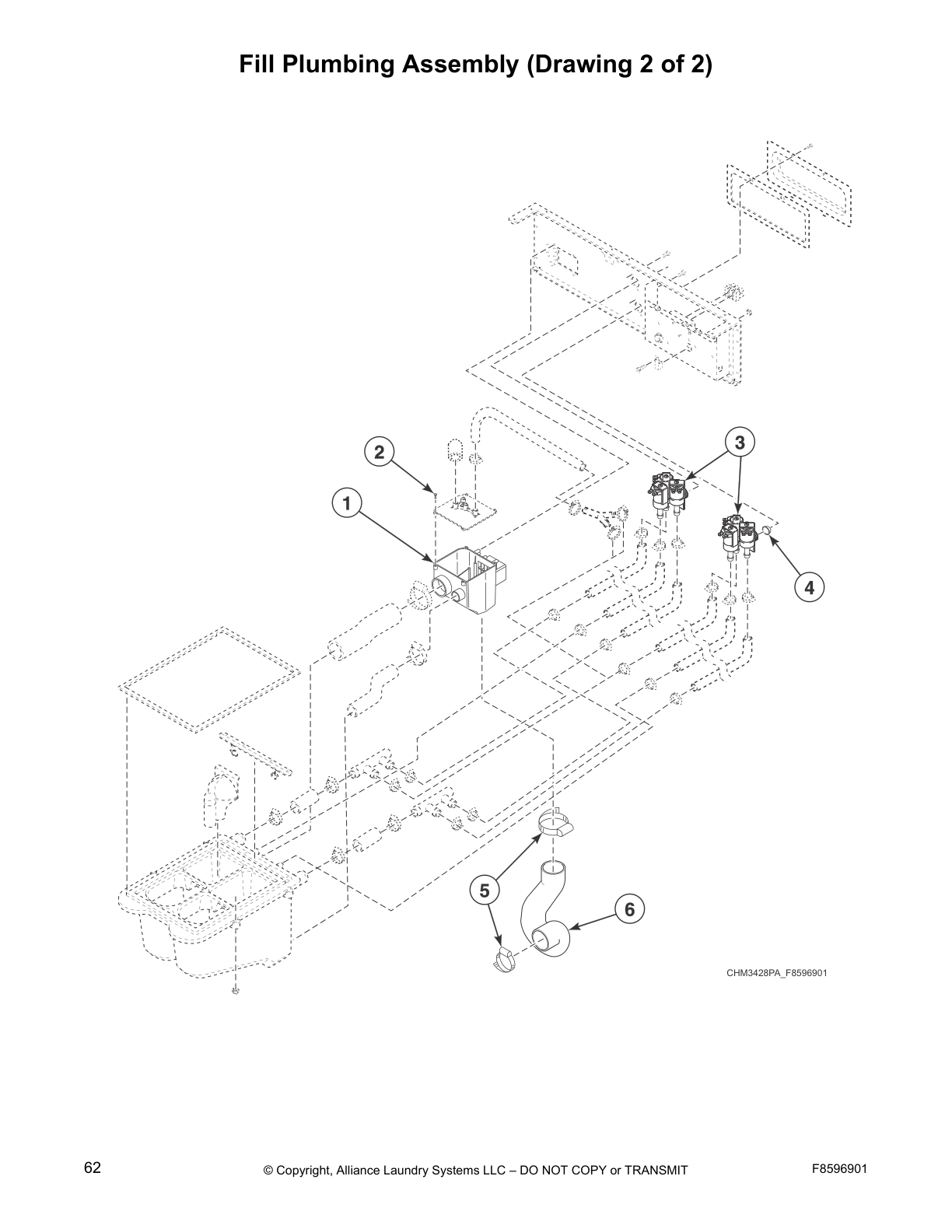 Fill Plumbing Assembly (Drawing 2 of 2)