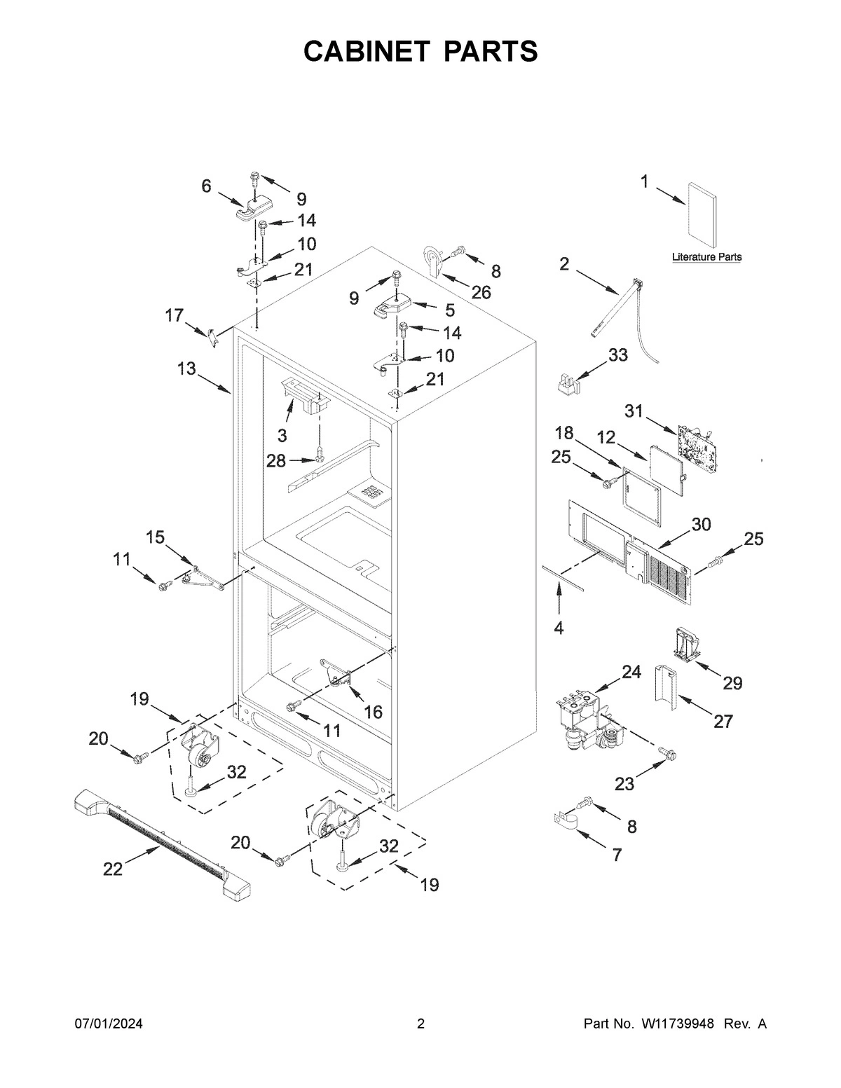 02 - CABINET PARTS