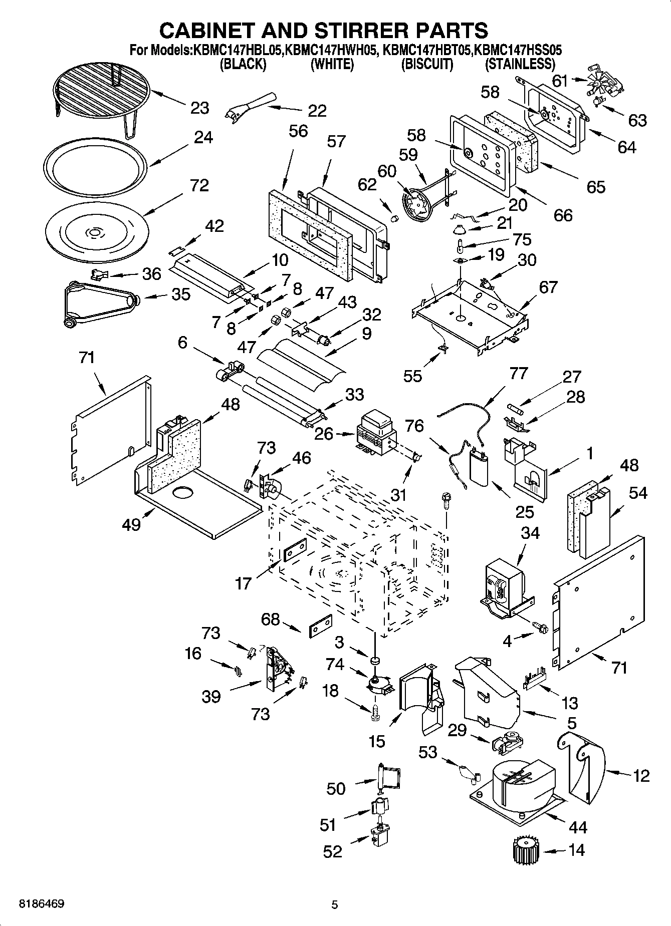 04 - CABINET AND STIRRER PARTS