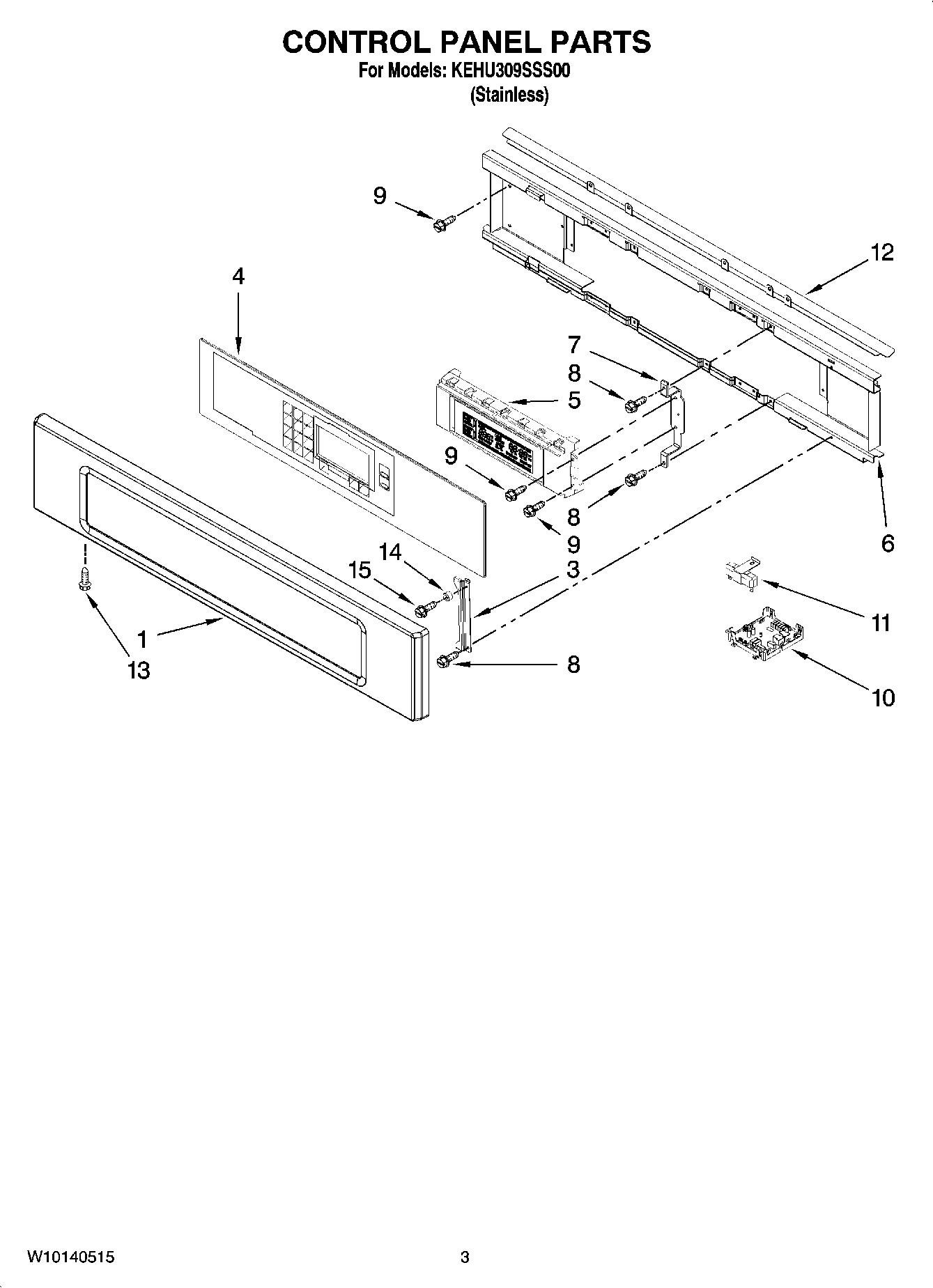 02 - CONTROL PANEL PARTS