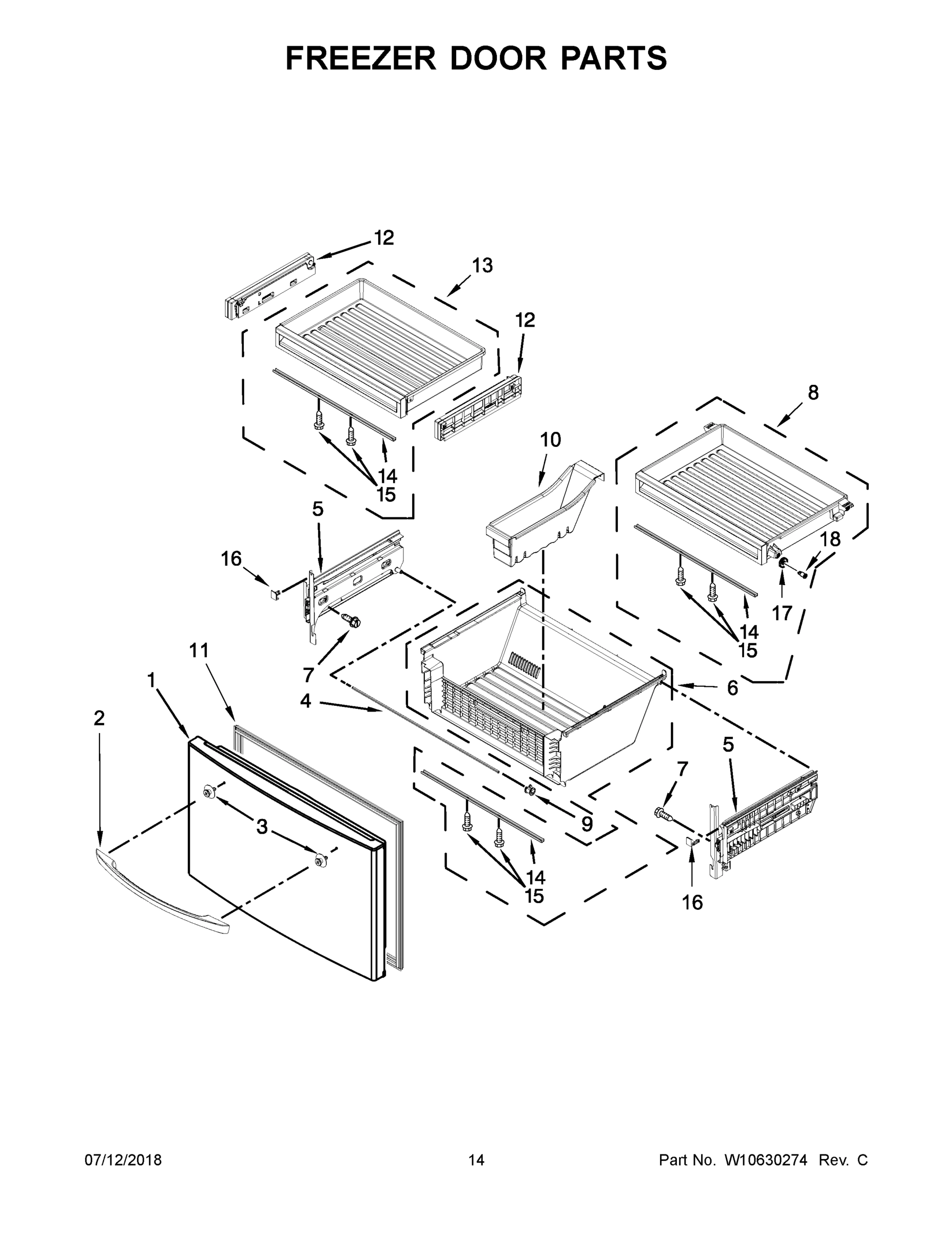 08 - FREEZER DOOR PARTS