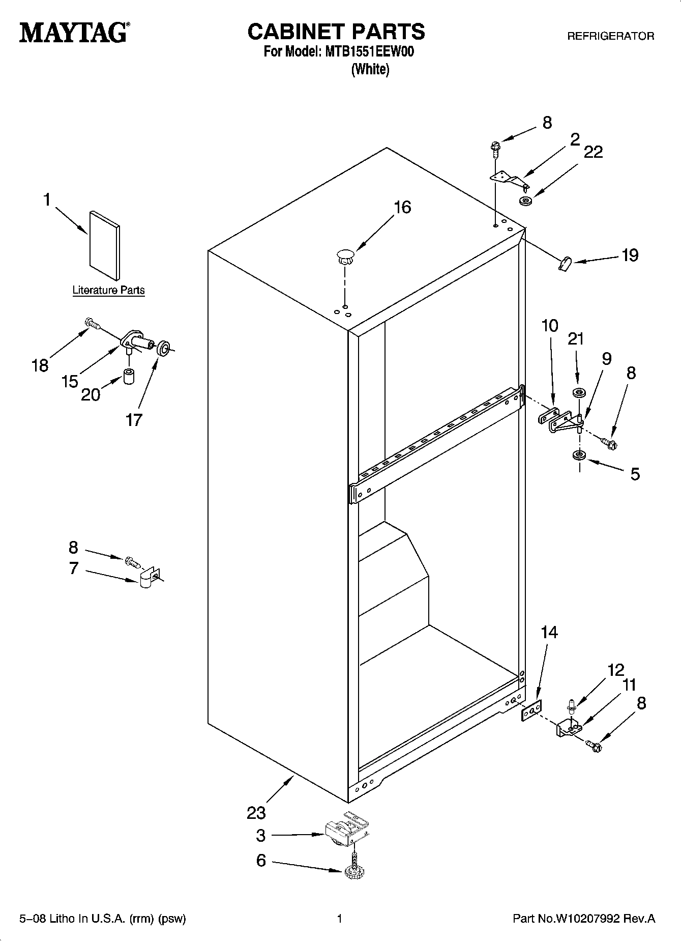 01 - CABINET PARTS