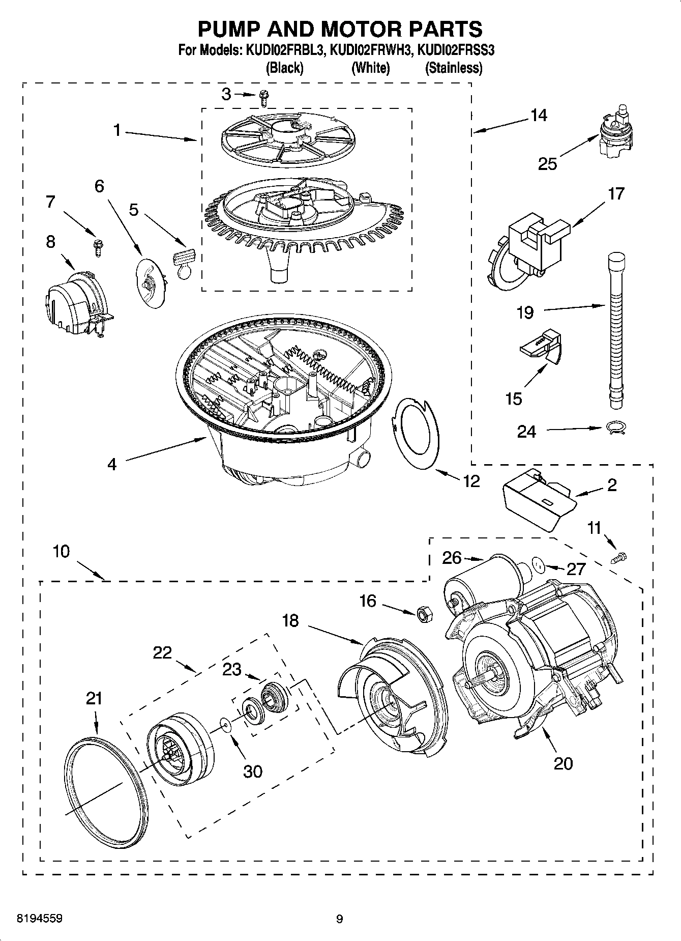 08 - PUMP AND MOTOR PARTS