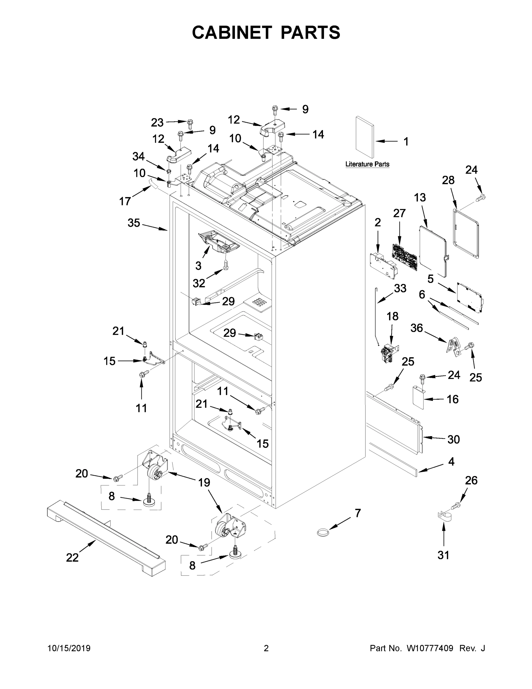02 - CABINET PARTS
