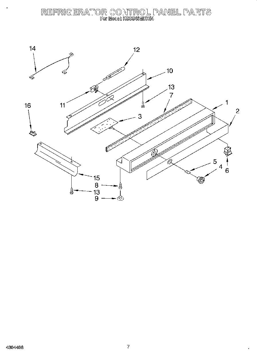05 - REFRIGERATOR CONTROL PANEL