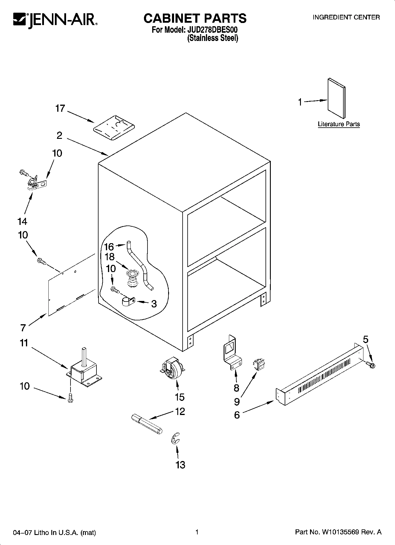 01 - CABINET PARTS