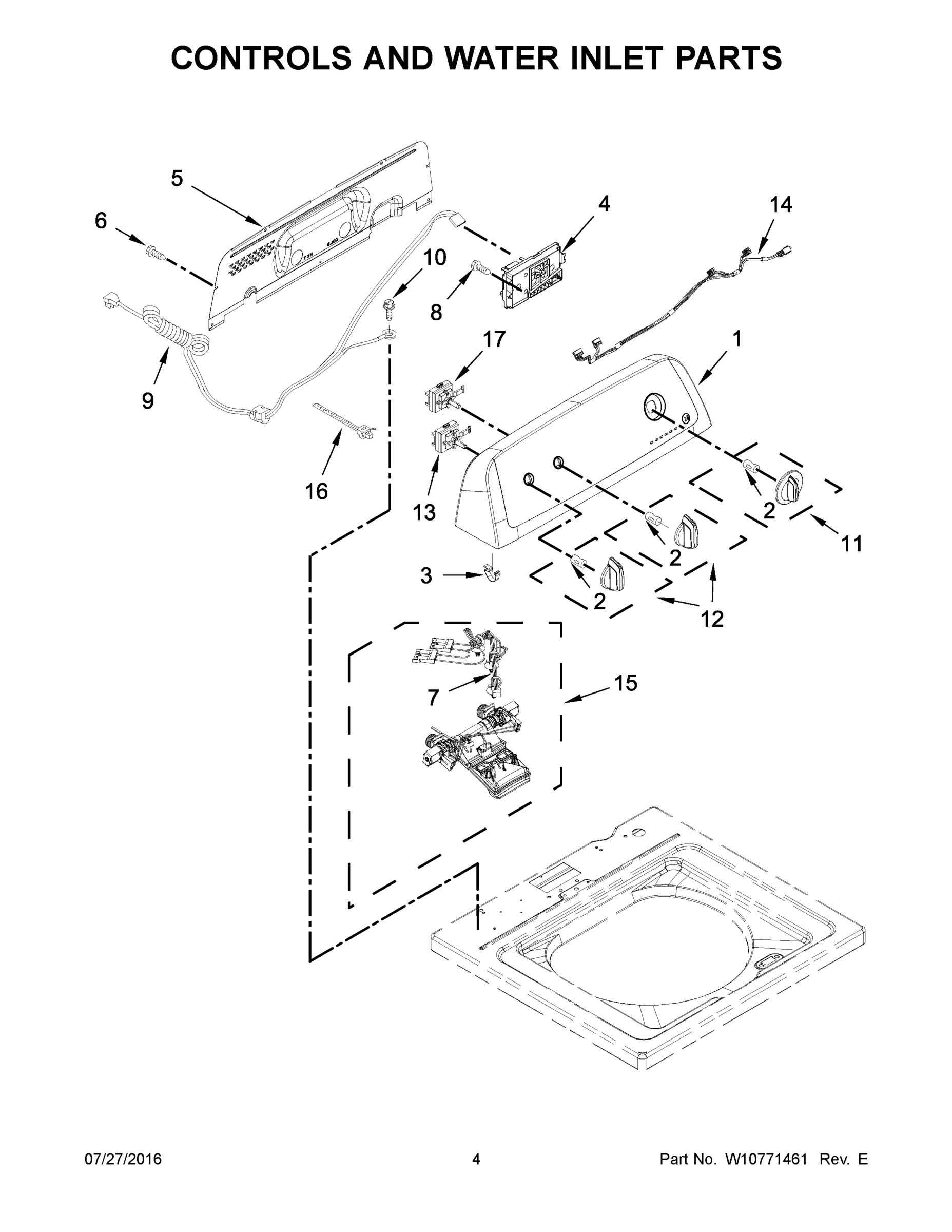 03 - CONTROLS AND WATER INLET PARTS